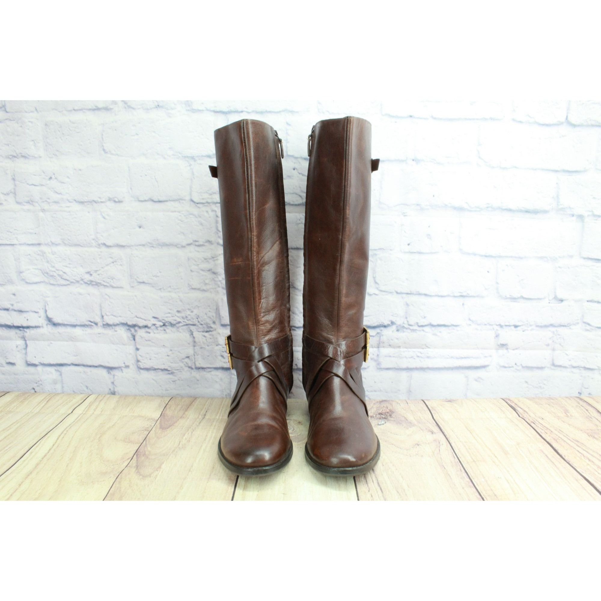 Cole Haan × Leather Cole Haan Leather Distressed Knee High Boots Size 7.5 B Size US 7.5 / IT 37.5 - 5 Thumbnail