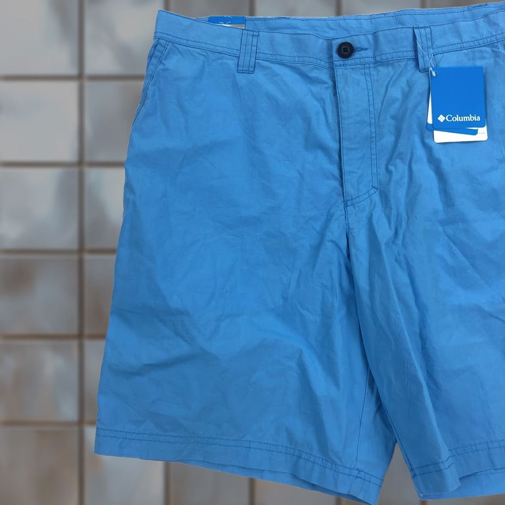 Vintage Columbia Washed Out Shorts Mens 38 Blue 10" Inseam Cotton Knit Regular Chino Outdoor Size US 38 / EU 54 - 1 Thumbnail
