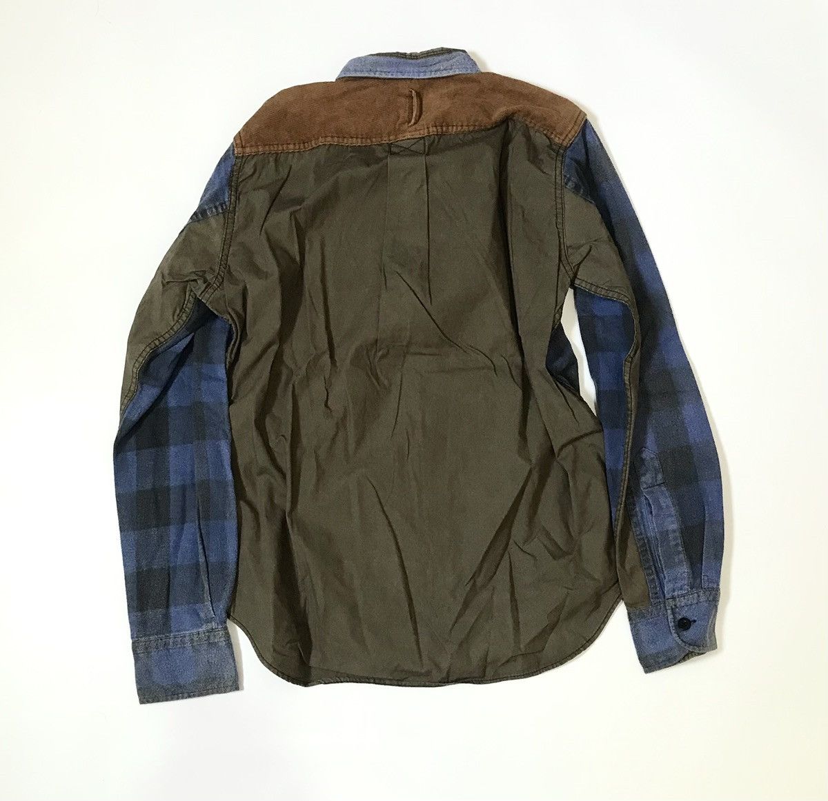 Junya Watanabe Junya watanabe cdg man AD2010 hybrid washed flannel shirt Size US S / EU 44-46 / 1 - 8 Thumbnail