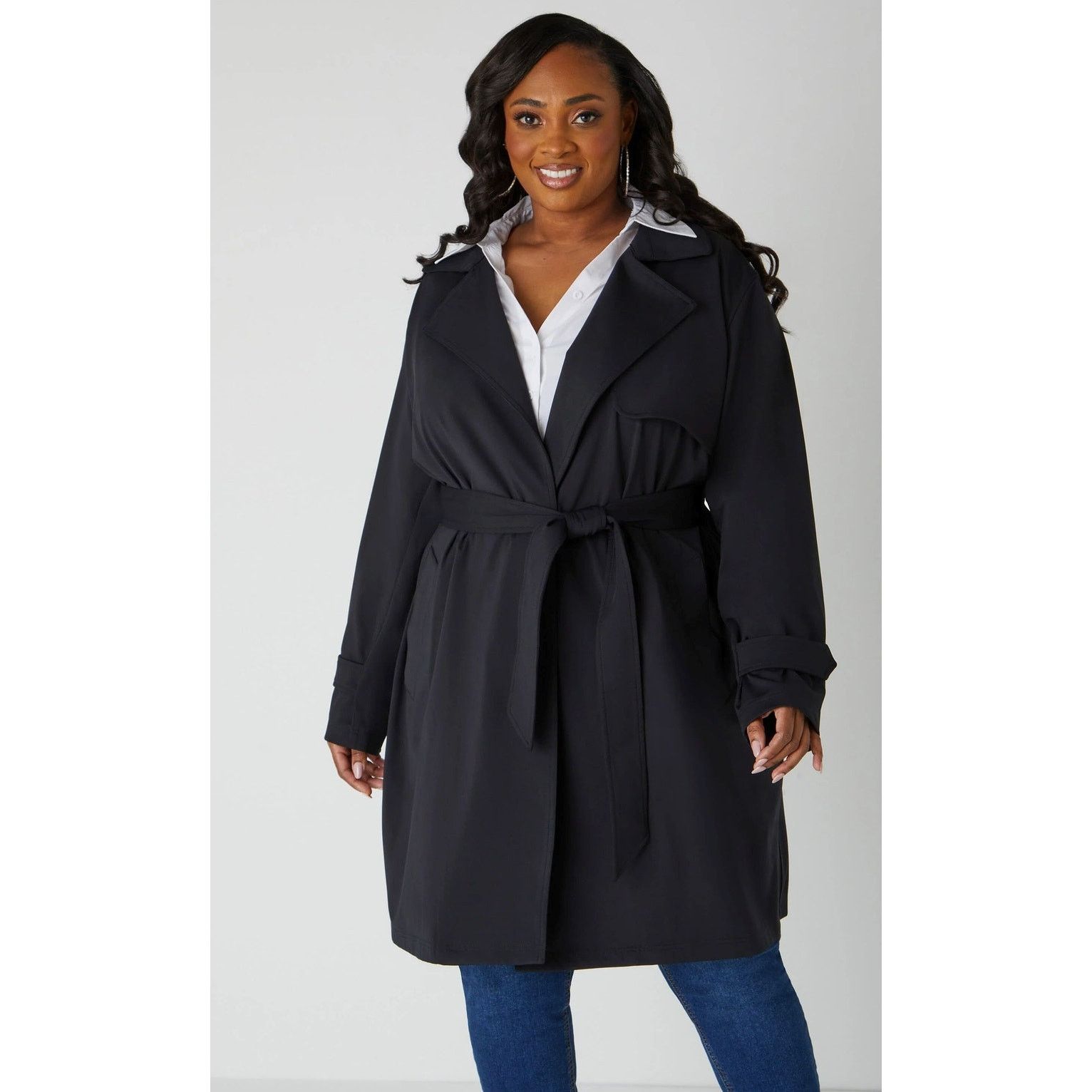 Other PLUS Size 22/24 3X | Women’s Stretch Twill Trench Coat | NWT Size 3XL / US 20-22 - 1 Thumbnail