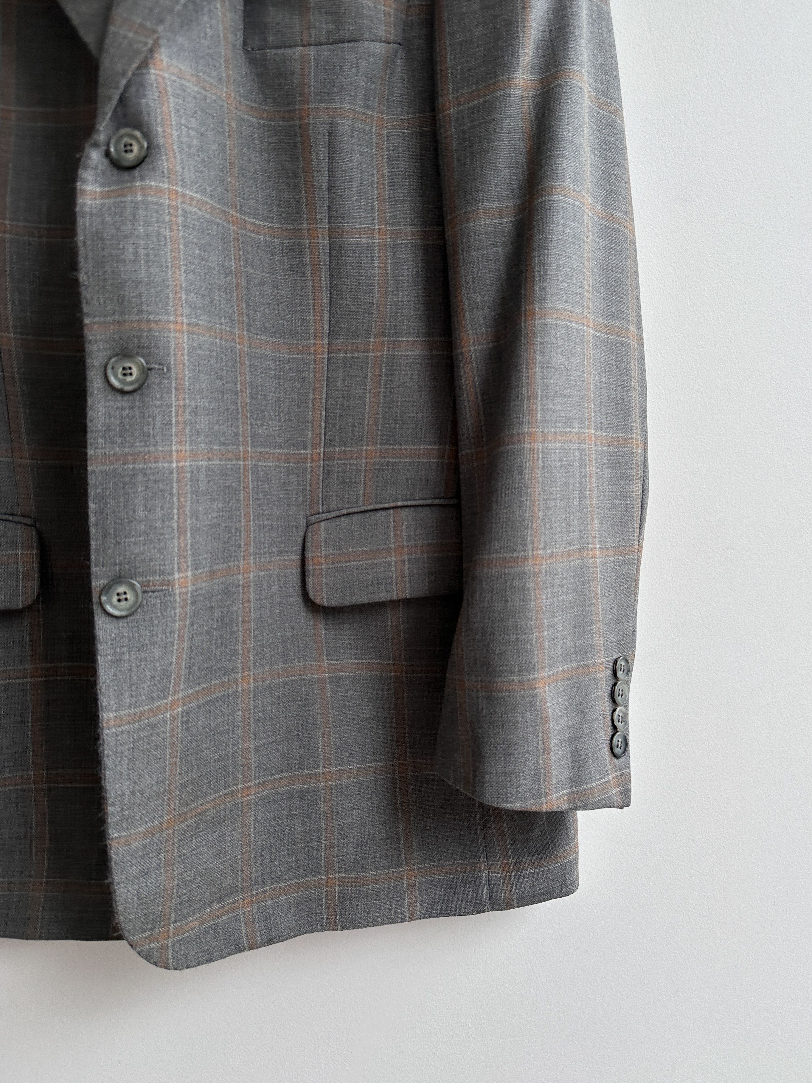 Burberry Vintage Burberry x Ermenegildo Zegna Blazer Jacket Size 52R - 7 Thumbnail