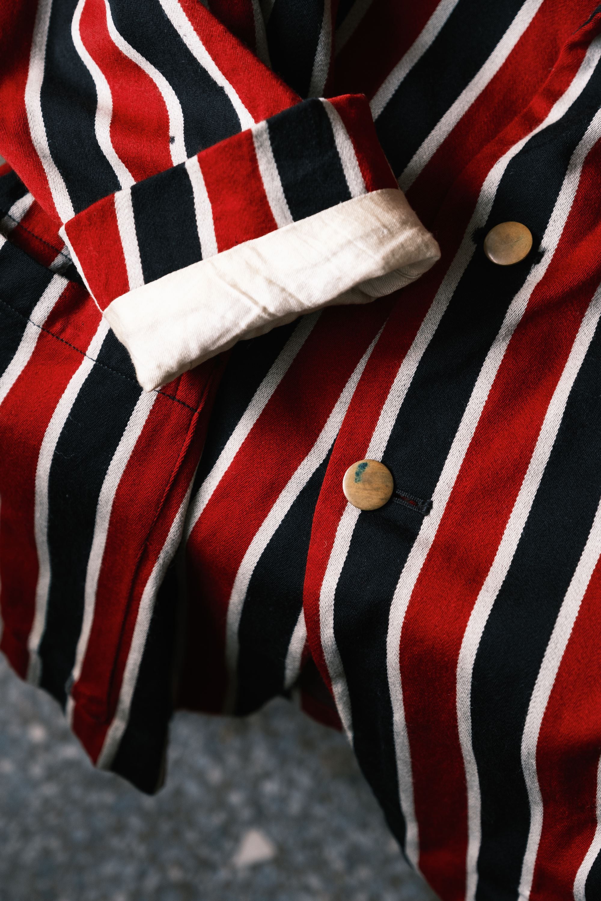 Vintage 1950’s British Royal Garmmar School Boating Striped Blazer Size 46R - 6 Thumbnail