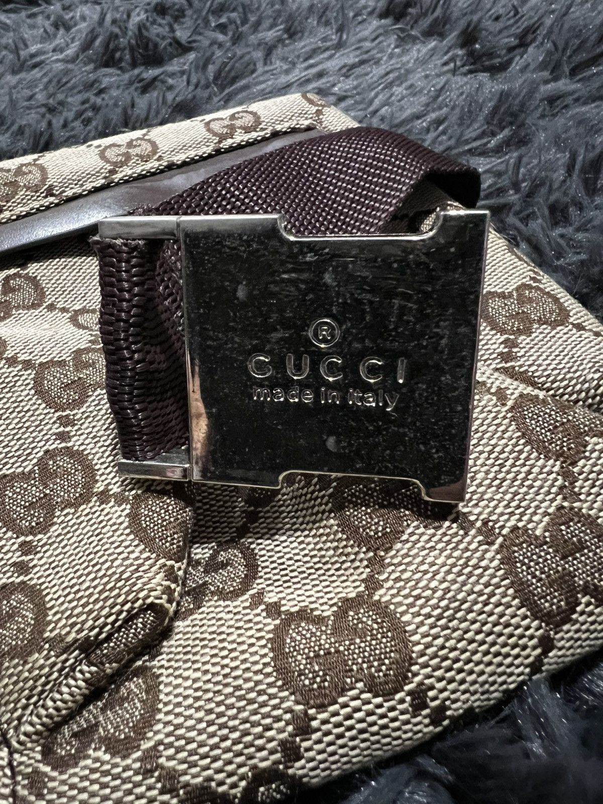 Gucci Gucci Brown GG Monogram Canvas Leather Size ONE SIZE - 3 Thumbnail