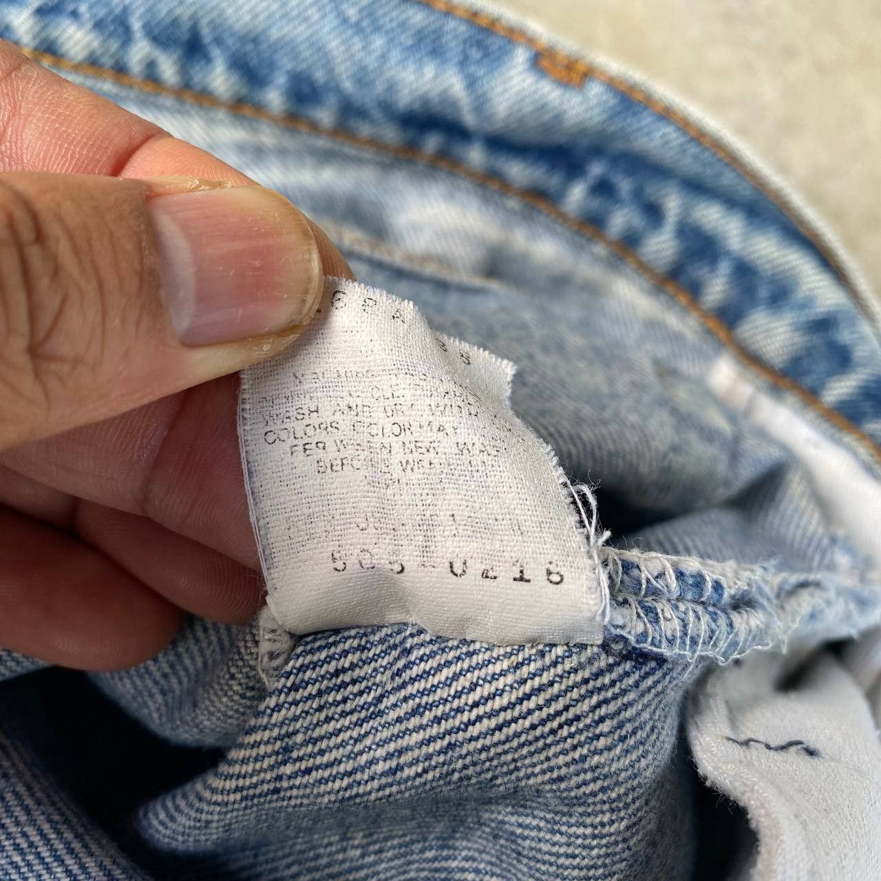 Levi's Vintage Clothing VINTAGE LEVI’S 505 MUDWASH - 90s USA 553 BUTTON STAMP W33 Size US 33 - 12 Thumbnail
