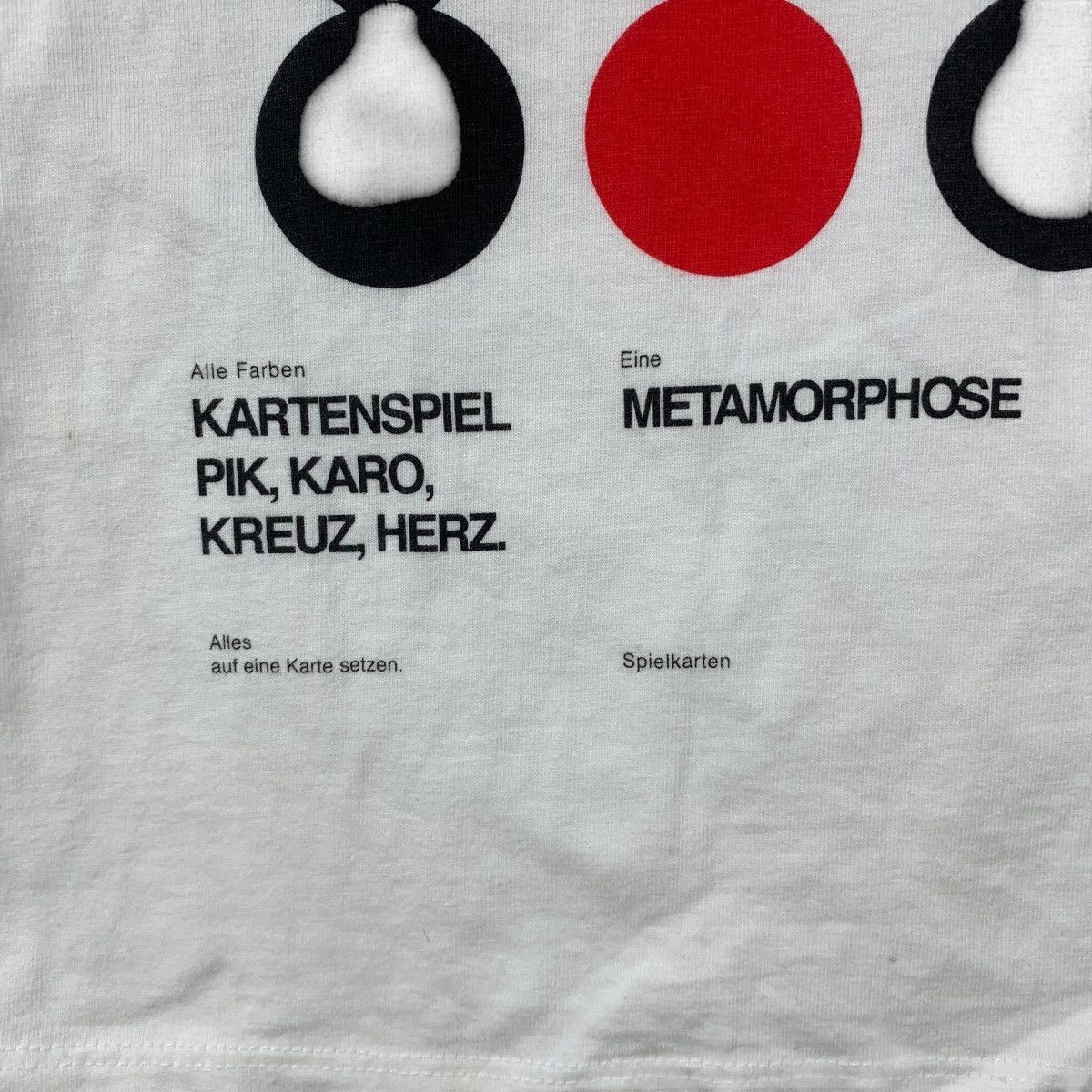 Vintage GRANIPH FRANZOSISCHES METAMORPHOSE Design Tee Shirt Top Size S / US 4 / IT 40 - 5 Thumbnail