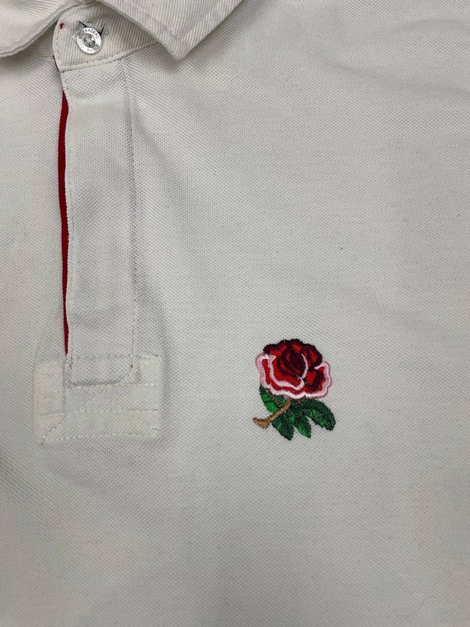 Other England Rugby Traders Vintage Men Cotton Polo Shirt White Size US XL / EU 56 / 4 - 4 Thumbnail