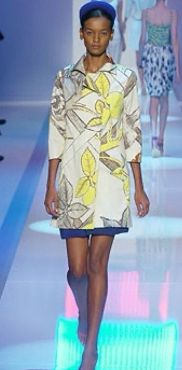 Celine Celine SS 2005 Multicolored Floral Trench Coat Size M / US 6-8 / IT 42-44 - 1 Thumbnail