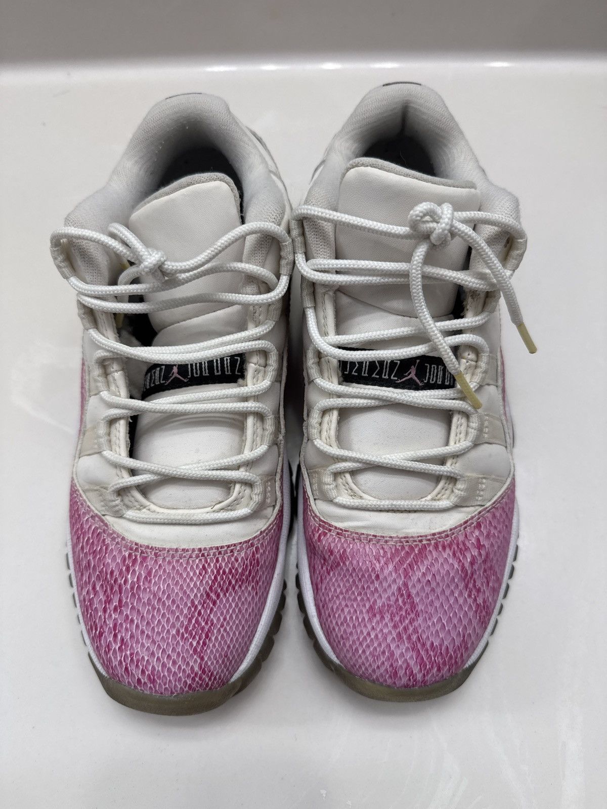 Nike Air Jordan 11s Pink Snakeskin Size US 5 / IT 35 - 7 Thumbnail