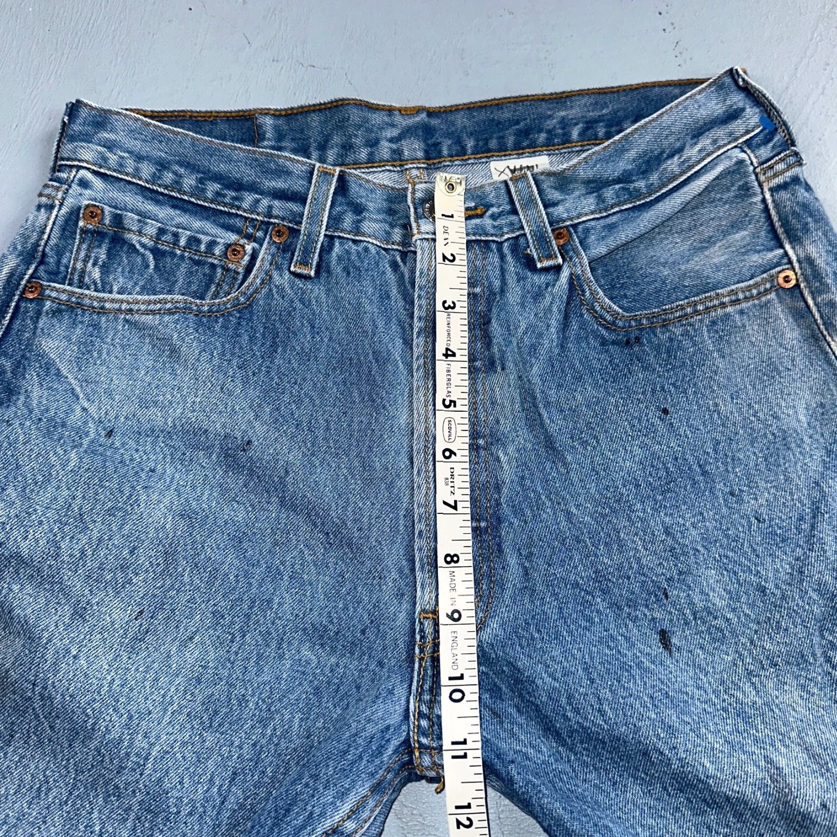 Levi's VINTAGE Levi's 501 90s Straight Leg Jeans Light Wash 33x34 Mens Size US 33 - 7 Thumbnail