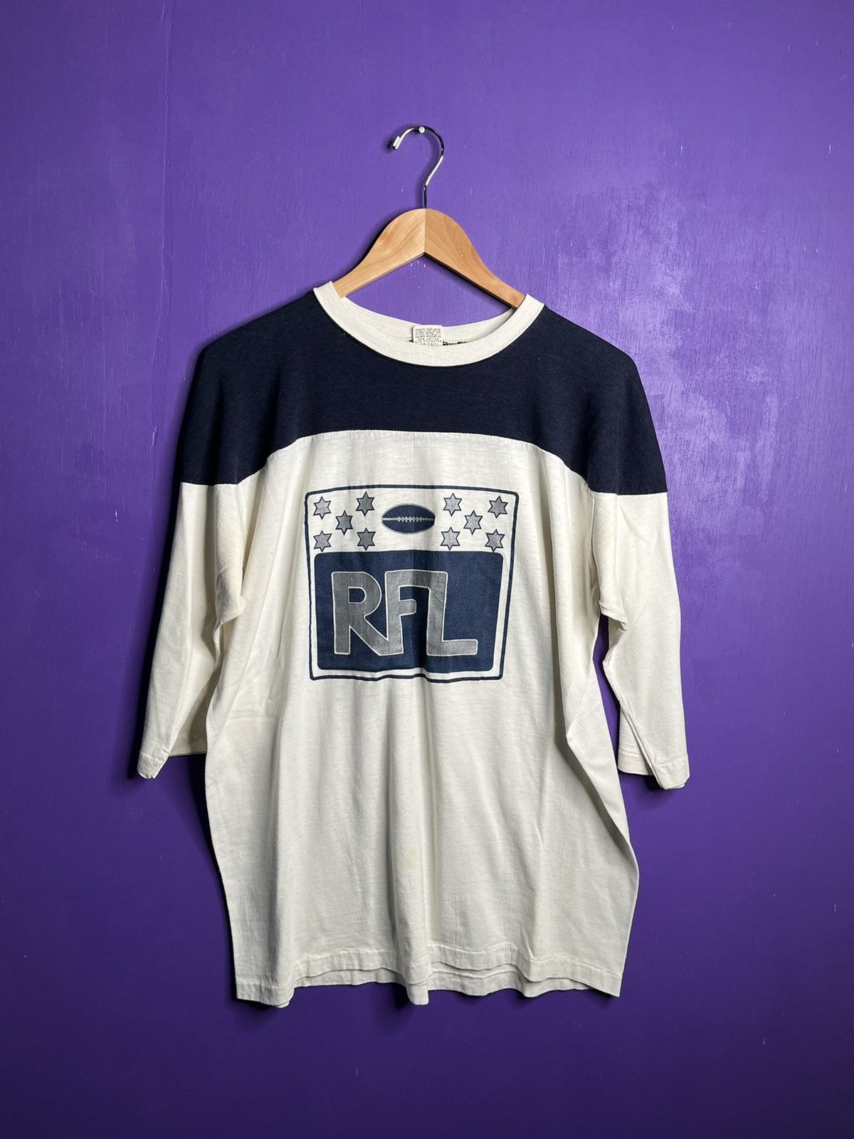 Vintage Vintage 70s/80s RFL logo raglan shirt Size US XL / EU 56 / 4 - 1 Thumbnail