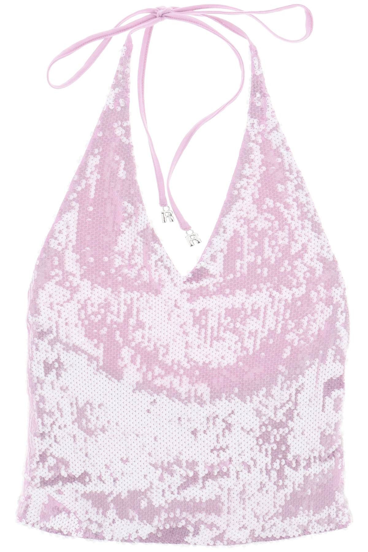 image of Rotate Birger Christensen Rotate Sequins Top in Lupine, Women's (Size Small)