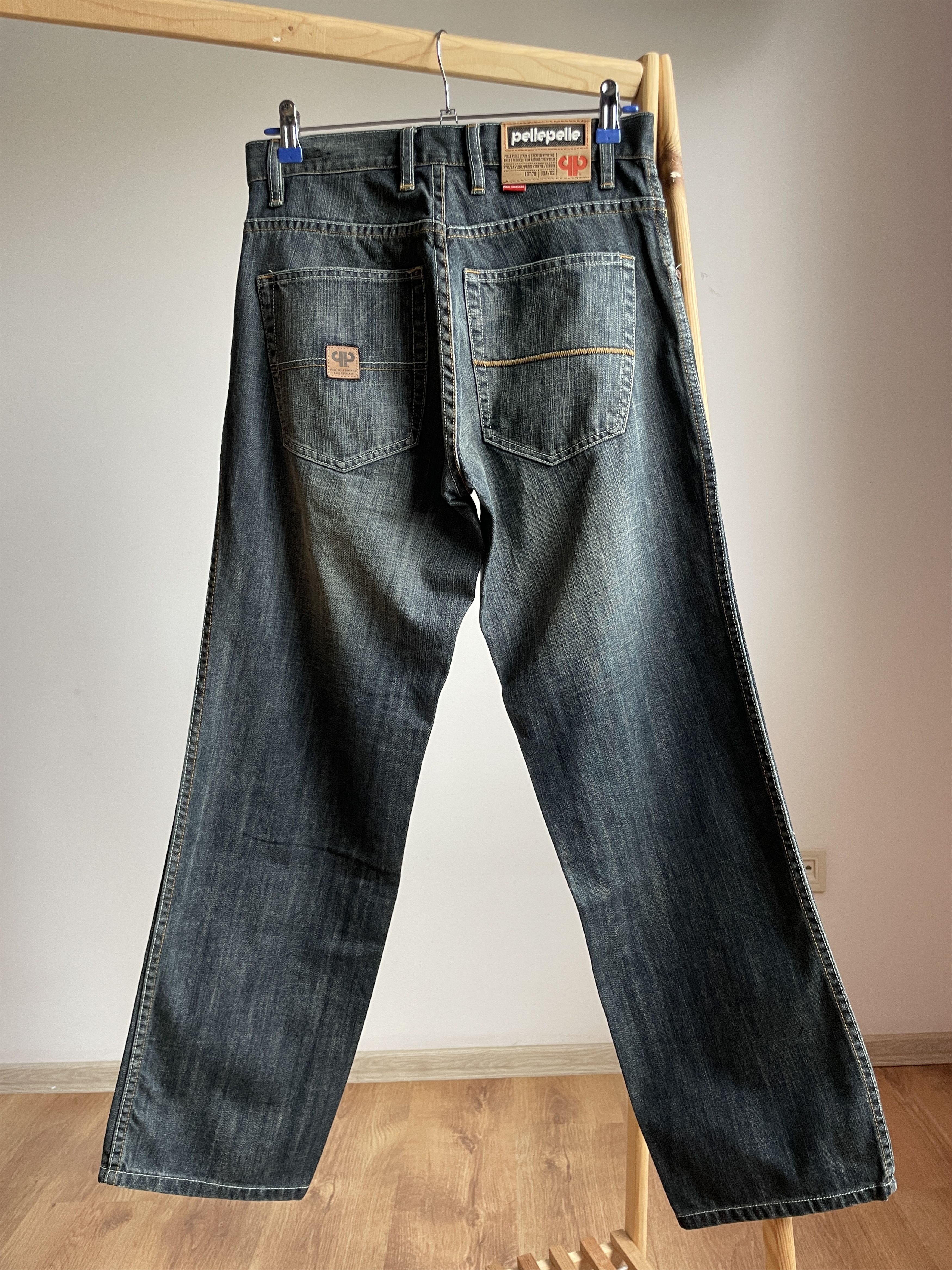 Pelle Pelle Pelle Pelle Vintage Y2K Baggy Wide Leg Washed Denim Size US 30 / EU 46 - 2 Thumbnail