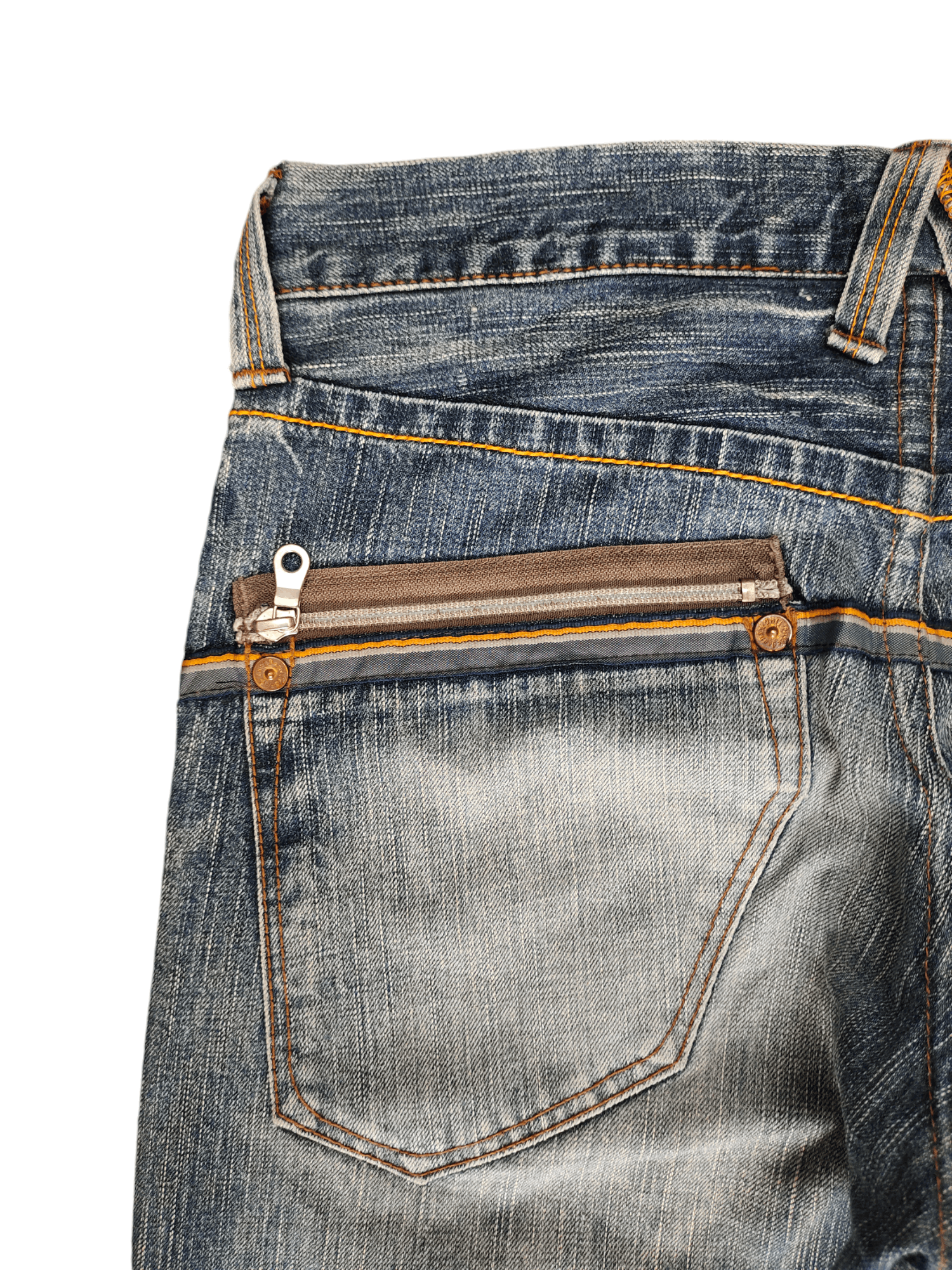 Comme des Garcons × Undercover Vintage Blue Way Japan Clawmark Distress Faded Jeans Size US 32 / EU 48 - 13 Thumbnail
