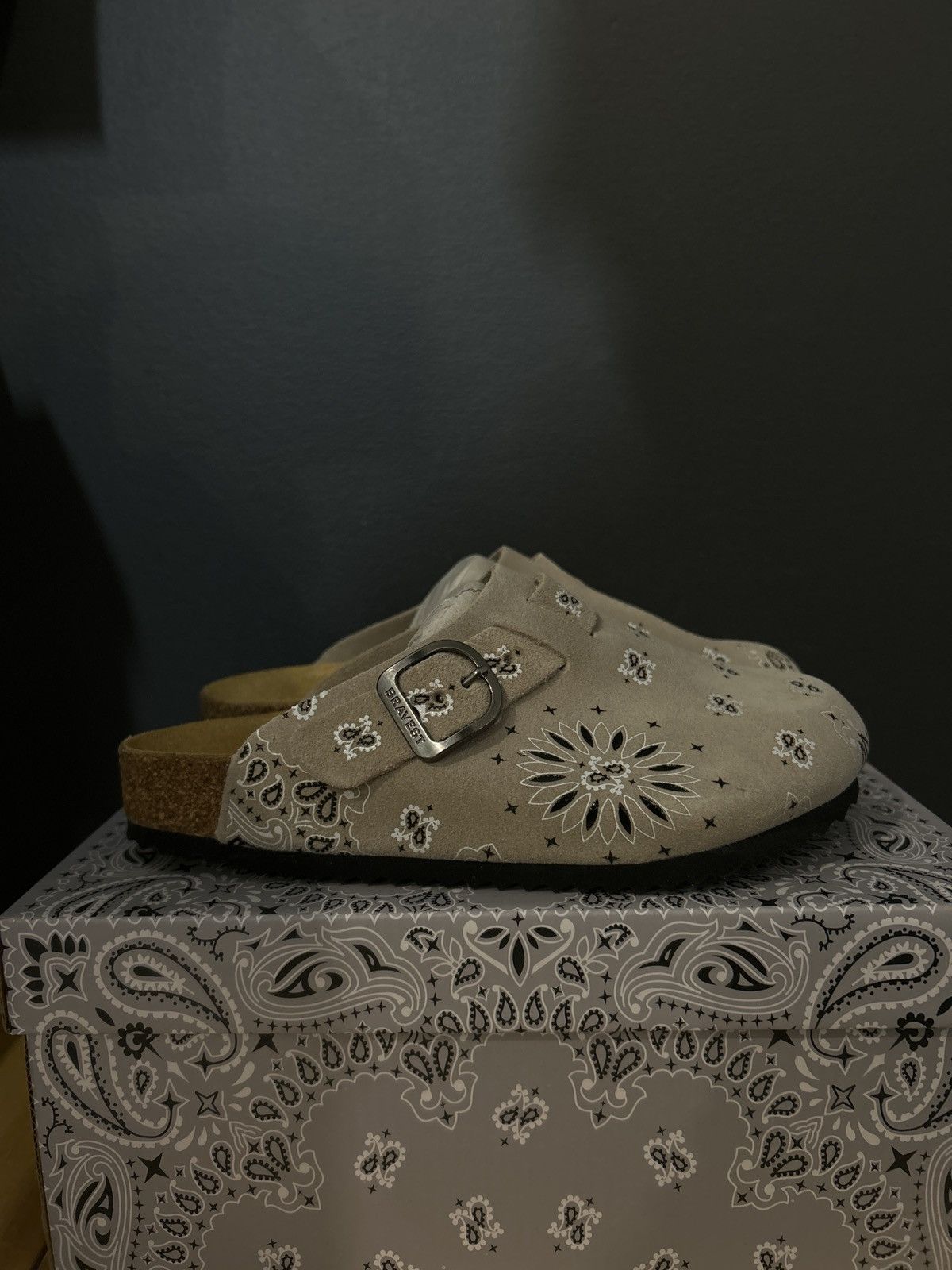 Other Bravest Suede Paisley Mules Size US 4 / IT 34 - 2 Thumbnail