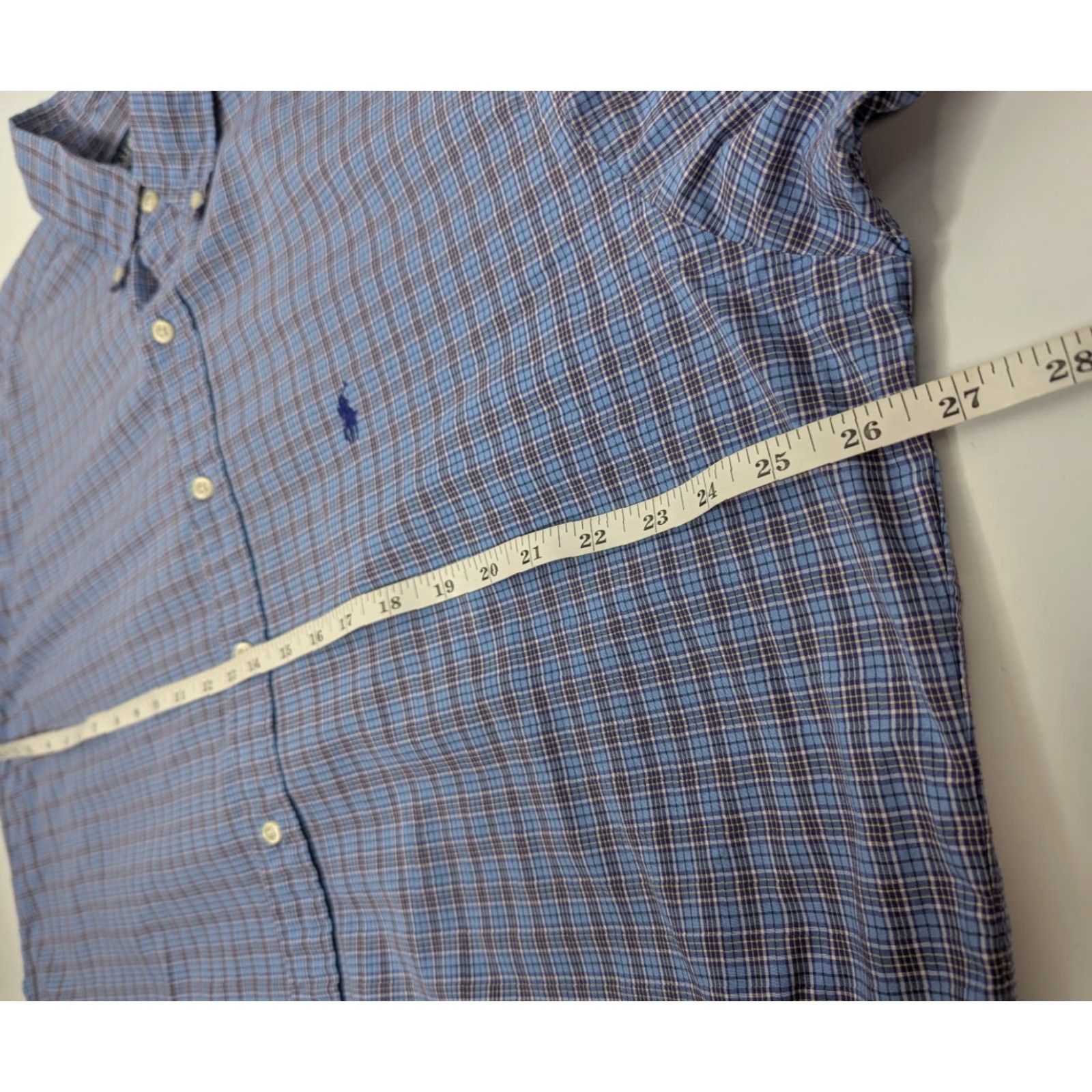 Ralph Lauren Ralph Lauren Blake Men's Large Long Sleeve Button-Down Shirt Plaid Blue Cotton Oxford / Breathable, Classic Fit, Regular, Button-Up, Collar Shirt Size US L / EU 52-54 / 3 - 6 Thumbnail