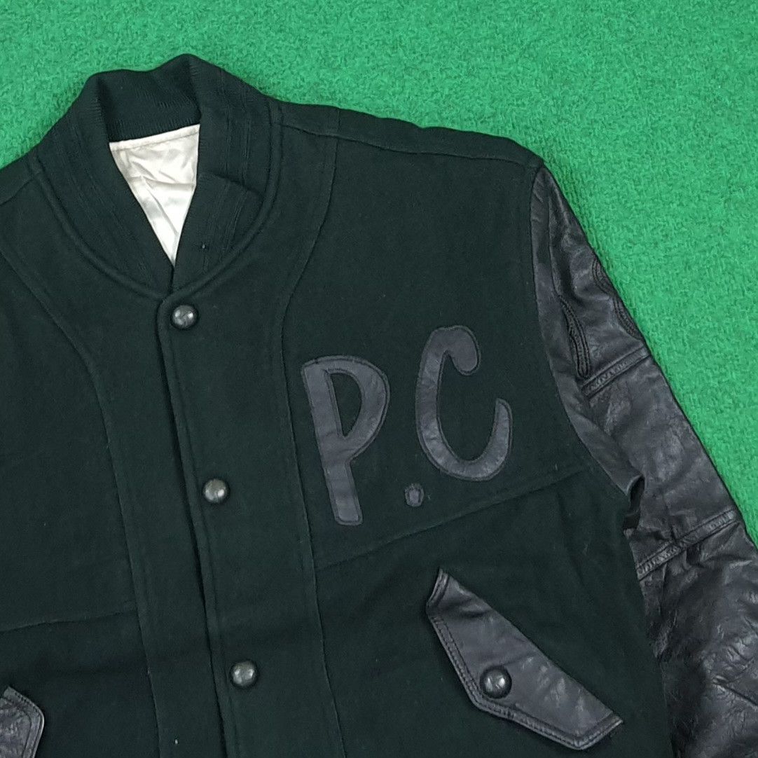 Japanese Brand Vintage 80s Pazzo Club Varsity Wool Leather Bomber C287N16 Size US L / EU 52-54 / 3 - 4 Thumbnail