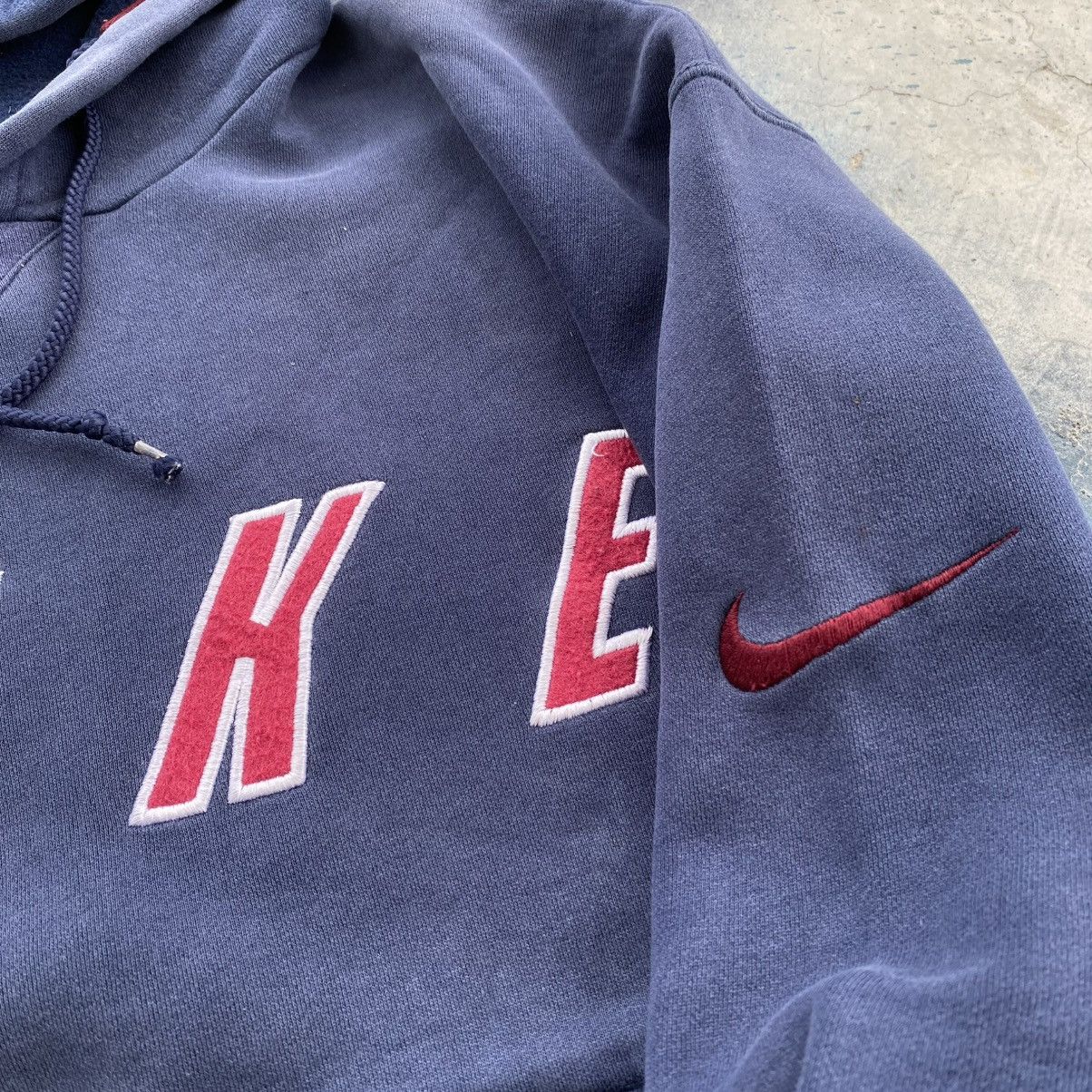 Nike × Vintage 90s Nike big Logo Hoodie Size US L / EU 52-54 / 3 - 6 Thumbnail