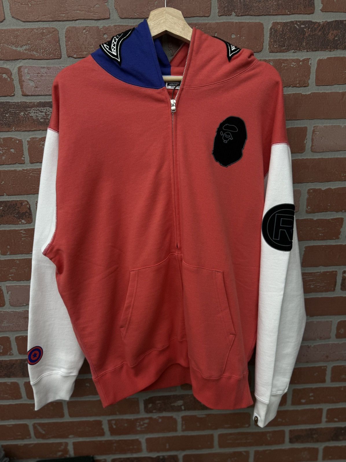 Bape Bape Multicolor Japan Exlusive Patch Hoodie Size L NEW Size US L / EU 52-54 / 3 - 5 Thumbnail
