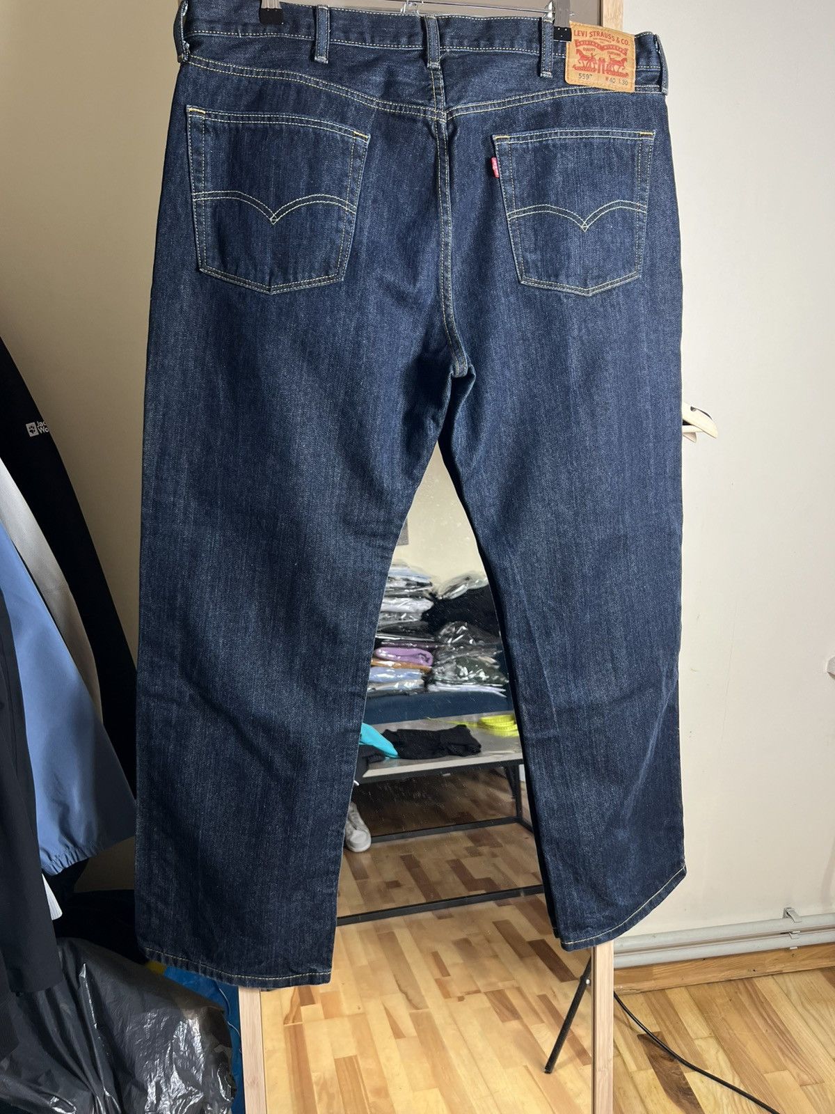 Levi's Vintage Levis 559 Straight Blue Jeans Levi's Denim Size US 40 / EU 56 - 3 Thumbnail