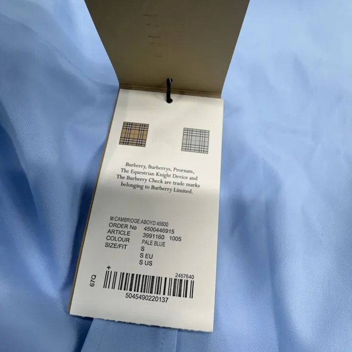 Burberry Burberry Burberry Classic Long Sleeve Cotton Shirt-2507 Size US S / EU 44-46 / 1 - 4 Thumbnail
