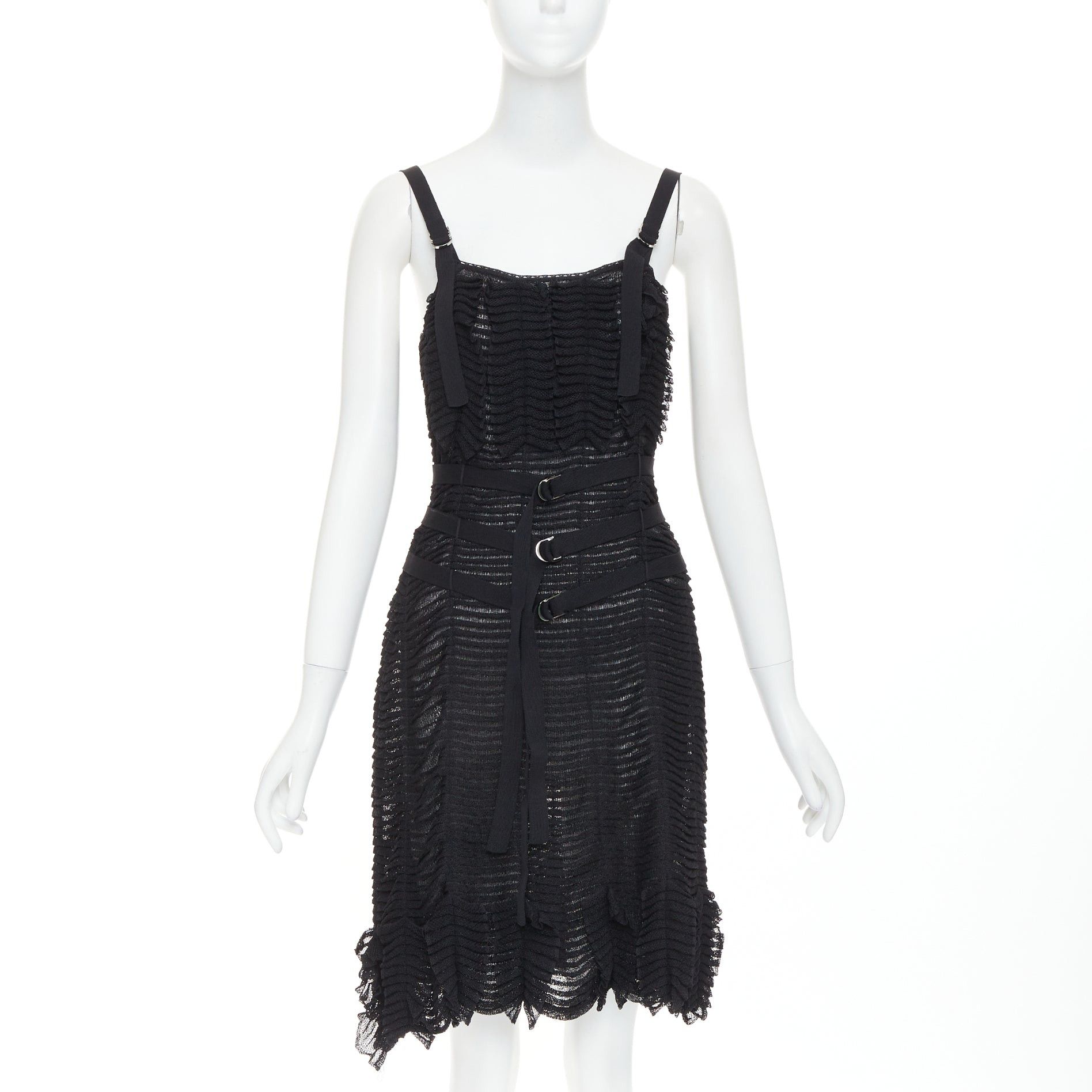 knee length dresses for ladies Christian Dior Hand Painted Silk Dress – The Curatorial Dept main image 0
