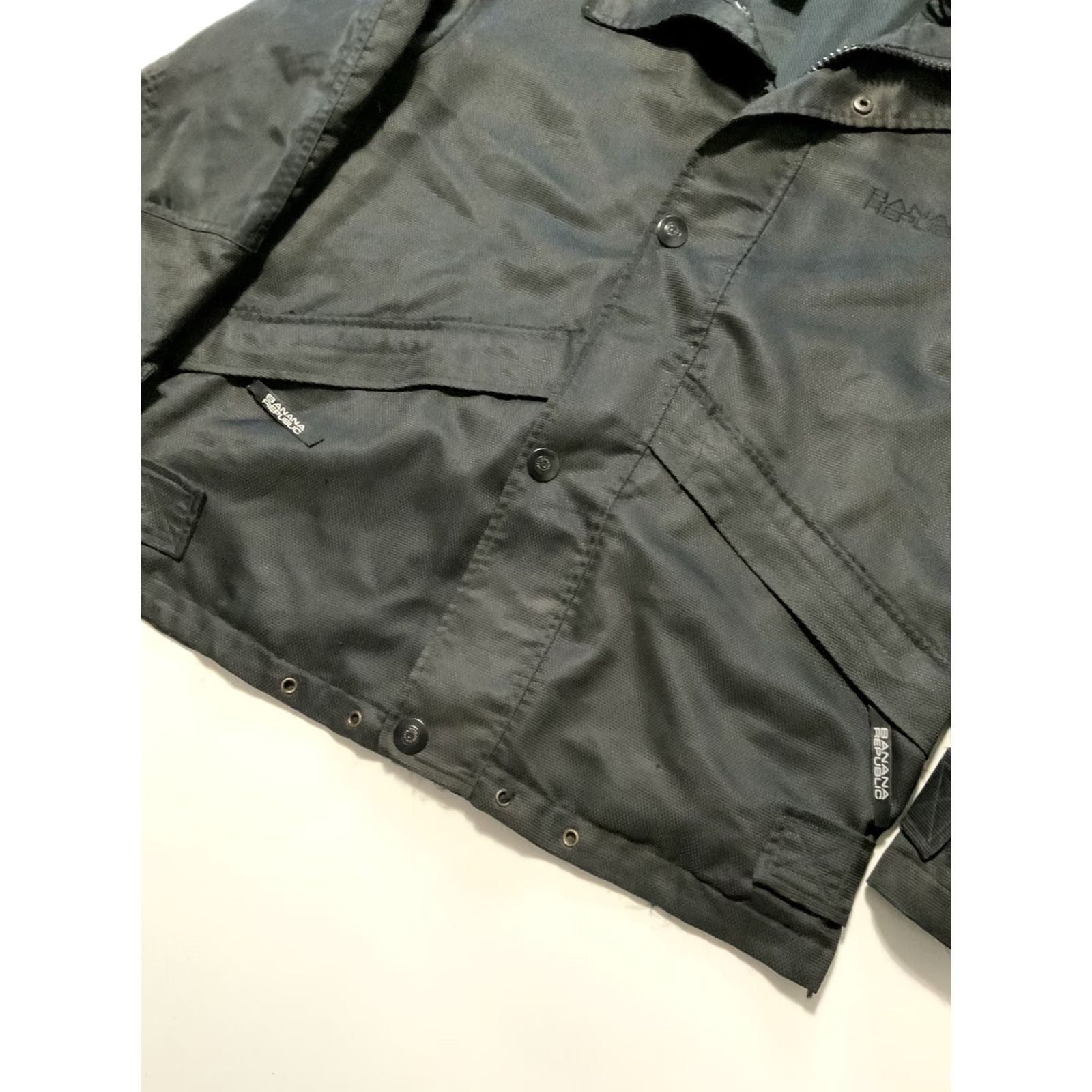 Banana Republic VINTAGE Banana Republic Tech Jacket Black Sz.M Men's Zip Button Soft Shell Coolmax Size US M / EU 48-50 / 2 - 6 Thumbnail
