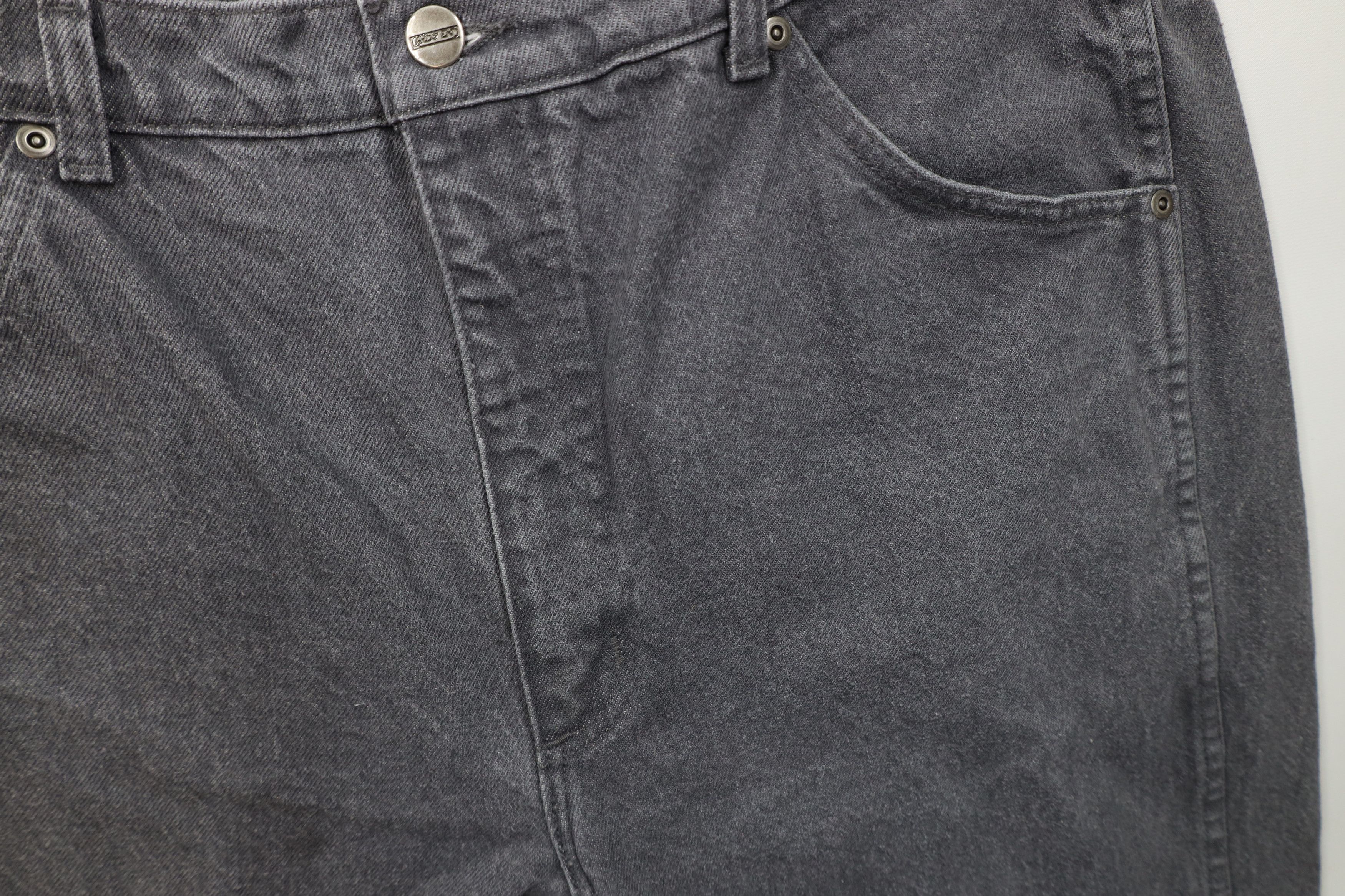 Lands' End × Vintage Vintage 90s Lands End Rigger Denim Jeans Gray Cotton USA Size US 36 / EU 52 - 5 Thumbnail