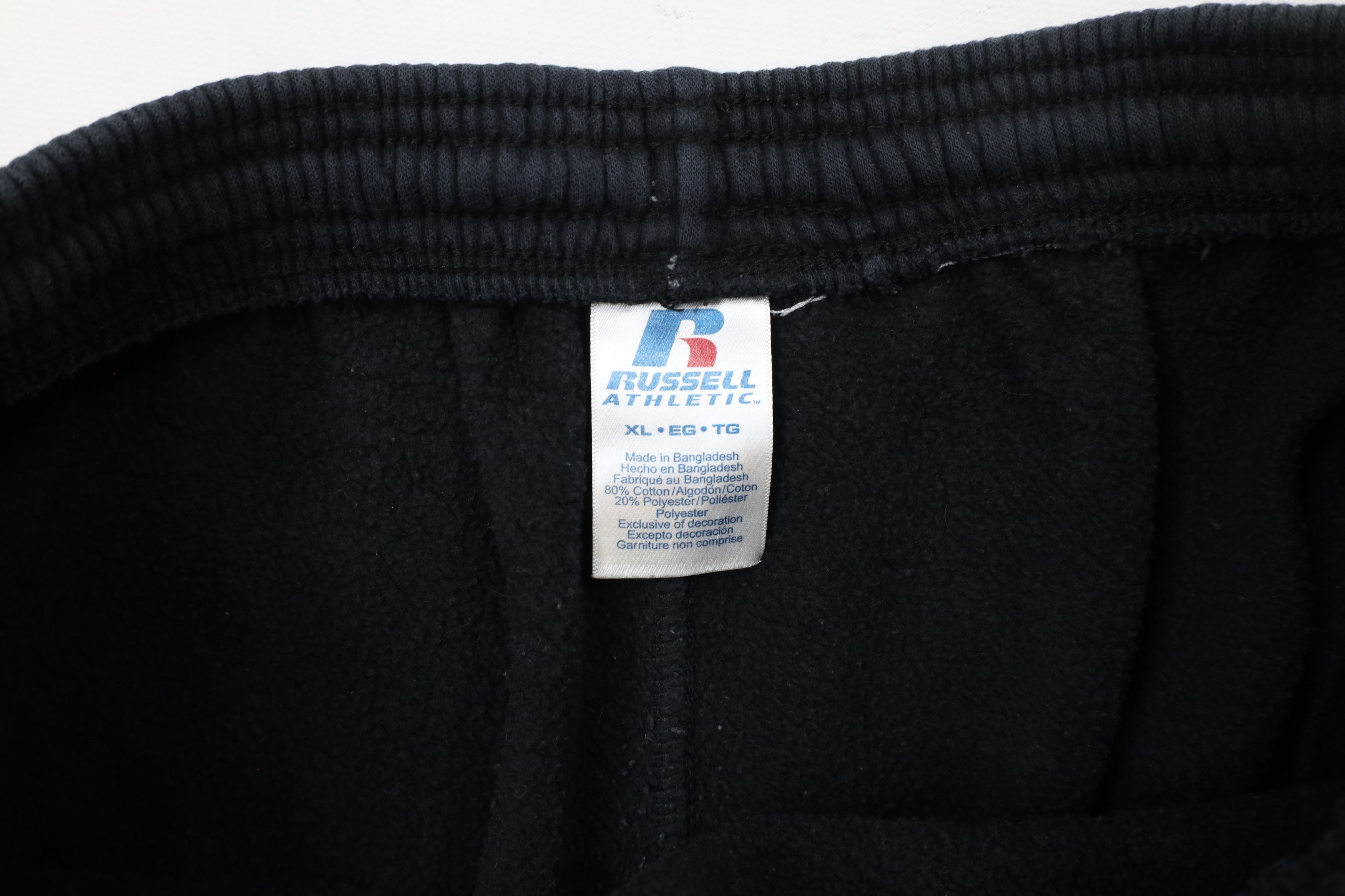Russell Athletic × Vintage Vintage Y2K Russell Athletic Heavyweight Sweatpants Black Size US 38 / EU 54 - 10 Thumbnail