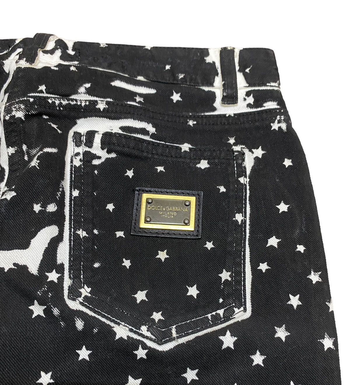 14th Addiction Very Rare Vintage Dolce & Gabbana Star Overprint Pants 2000s Size US 28 / EU 44 - 6 Thumbnail
