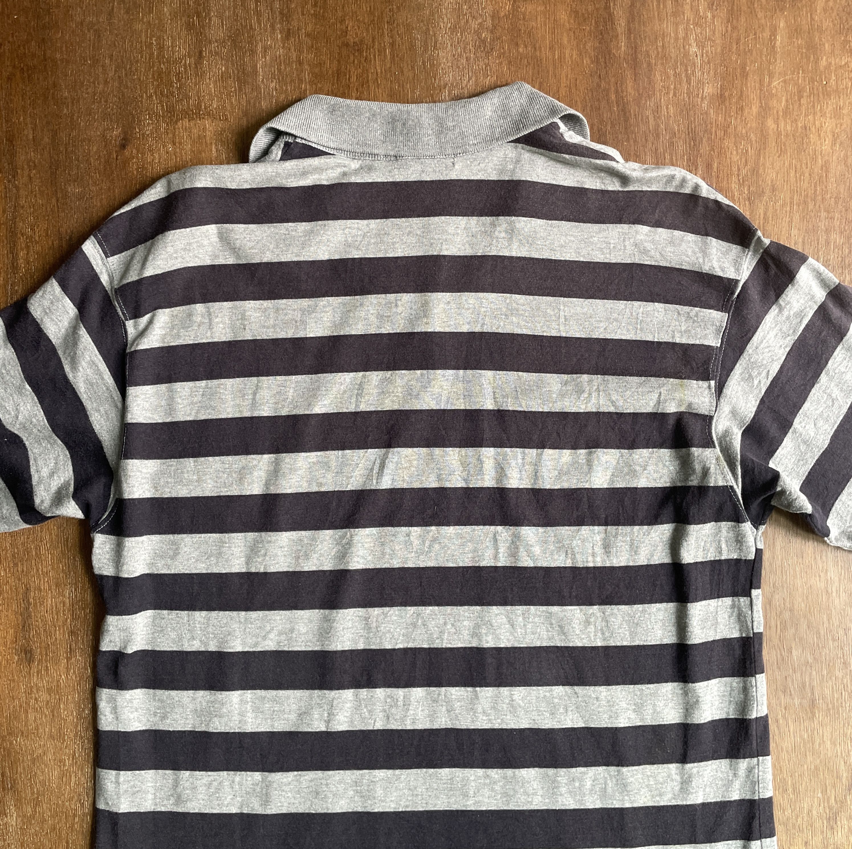 Comme des Garcons Homme CDGH Stripped Polo Shirt 2004 Size US S / EU 44-46 / 1 - 9 Thumbnail