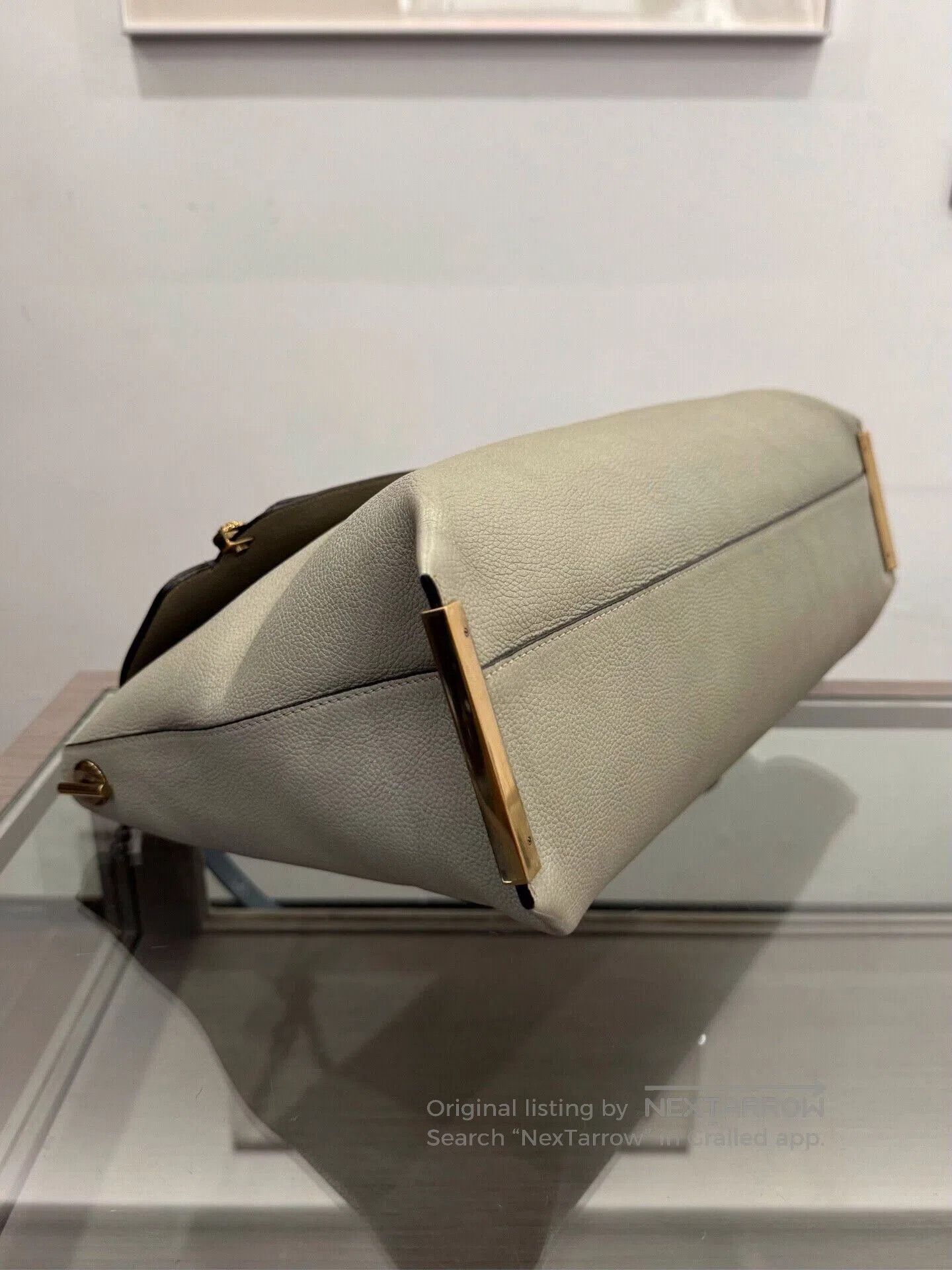 Chloe Chloe Gold Logo Gray Blue Handbag. Size ONE SIZE - 6 Thumbnail