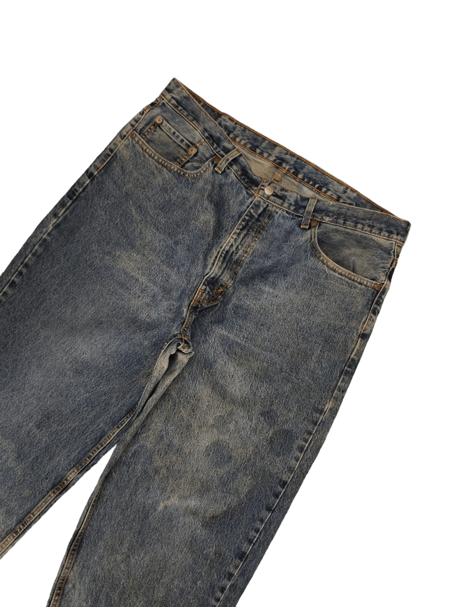 Levi's Vintage Clothing W40 2000s Levis 560 Sand Wash Faded Denim Jeans Size US 40 / EU 56 - 5 Thumbnail
