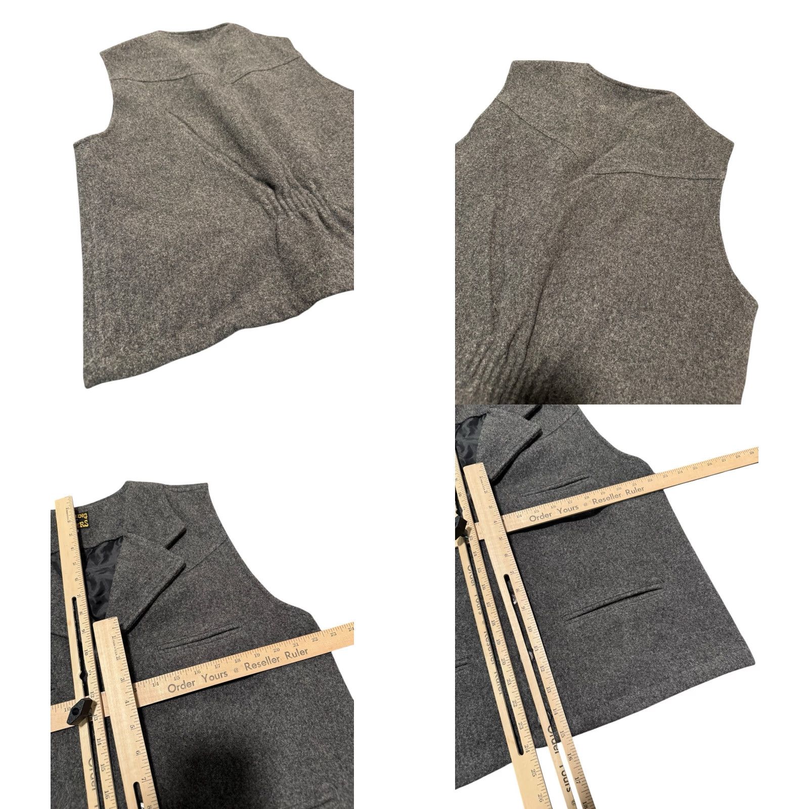 Vintage Wyoming Traders Vest L 100% Virgin Wool Western Rancher Gray Waistcoat Vest Wool Western Gray L Mens Size US L / EU 52-54 / 3 - 8 Thumbnail