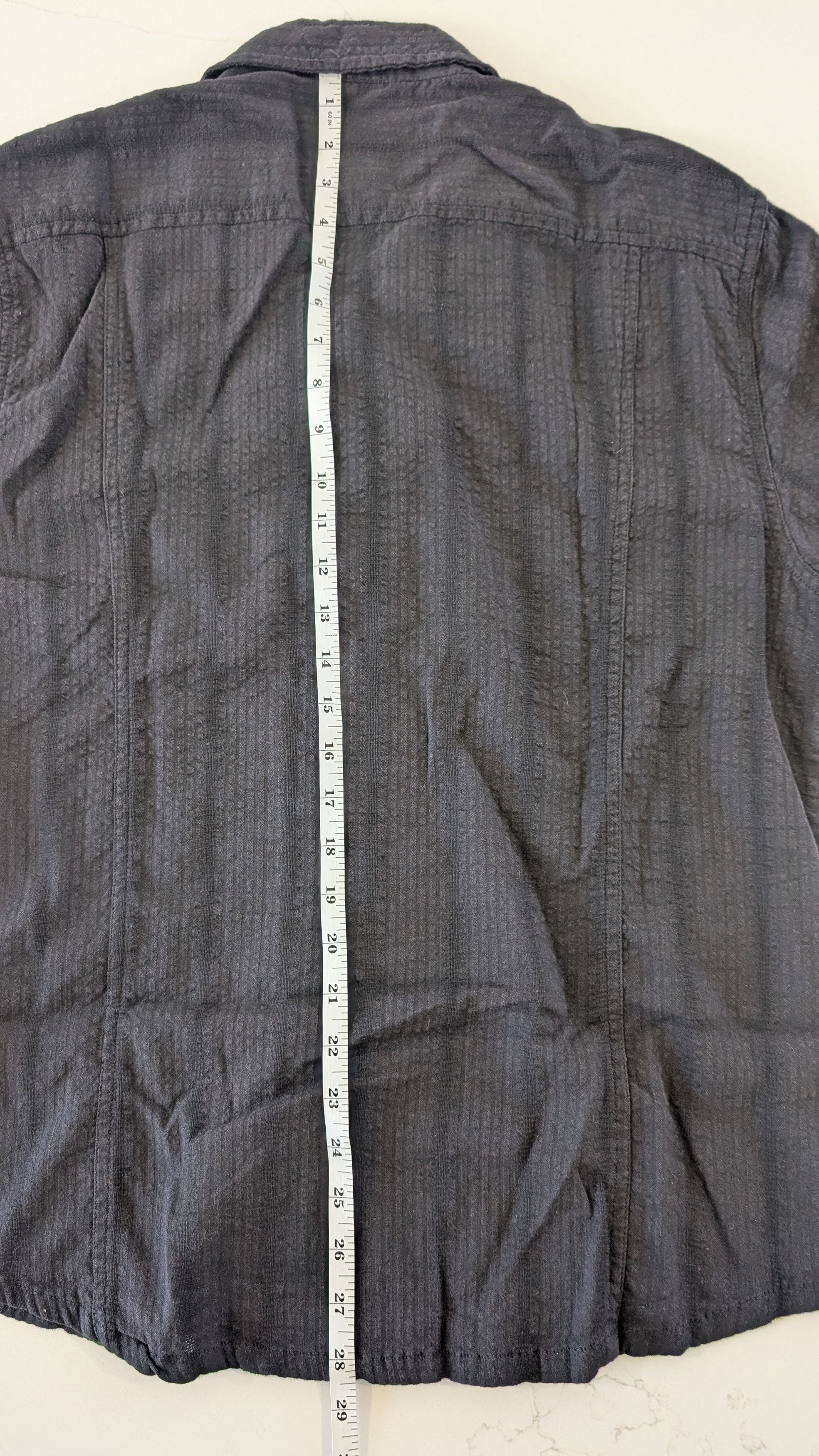 Corridor Corridor NYC Black Striped Seersucker Size S Size US S / EU 44-46 / 1 - 8 Thumbnail