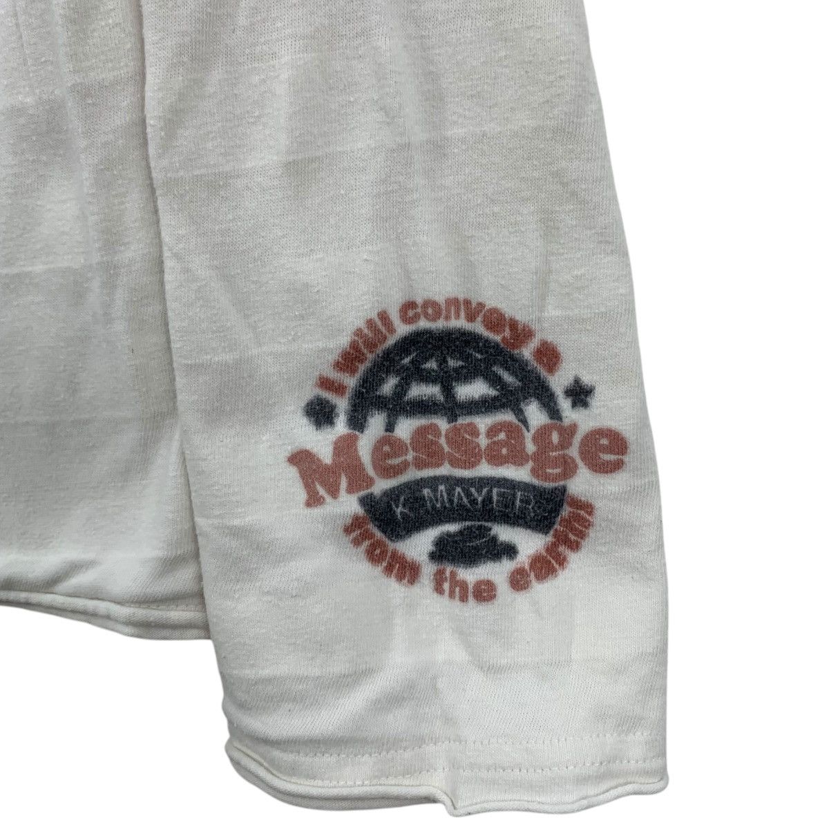 Vintage Vintage SAVE the WORLD By Kriff Mayer Logo Print White Shirt Size US M / EU 48-50 / 2 - 5 Thumbnail