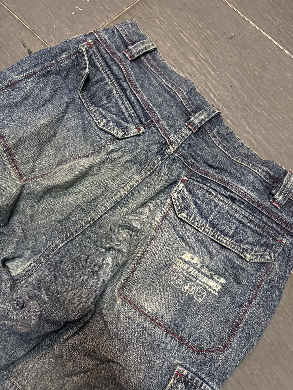 JNCO Vintage Piko baggy with rivet jeans Size US 35 - 3 Thumbnail