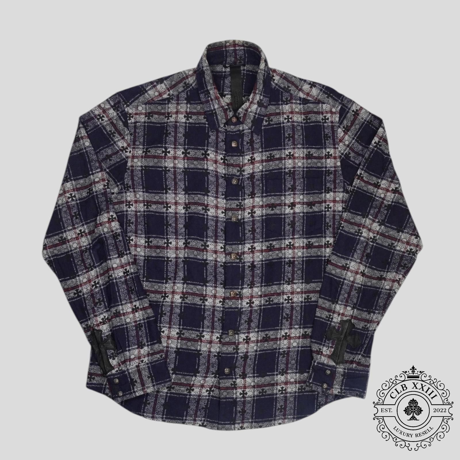 Chrome Hearts Chrome Hearts Loose Ends Flannel in Blue Size US L / EU 52-54 / 3 - 1 Thumbnail