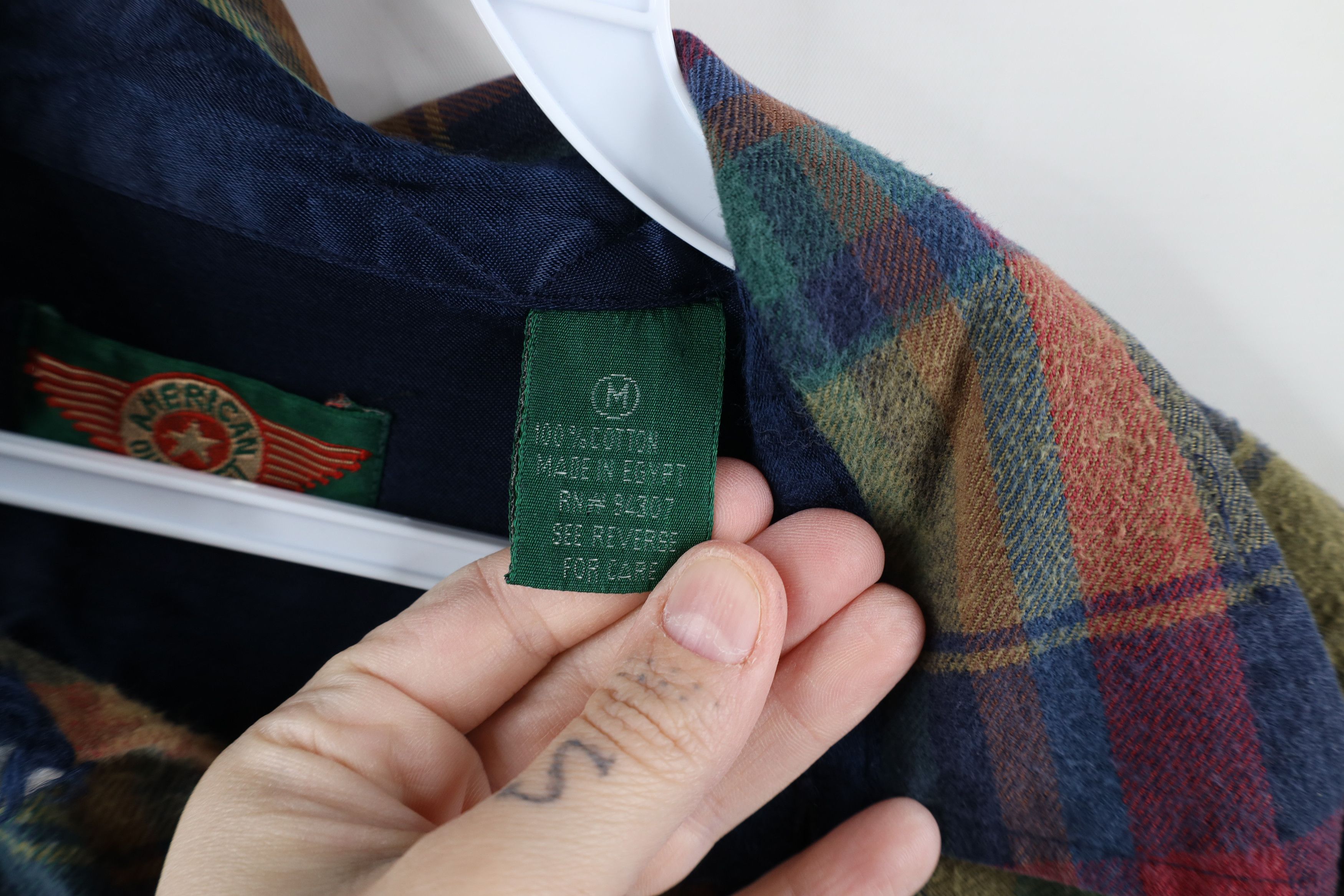 Vintage Vintage 90s Streetwear Rainbow Plaid Flannel Button Shirt Size US M / EU 48-50 / 2 - 7 Thumbnail