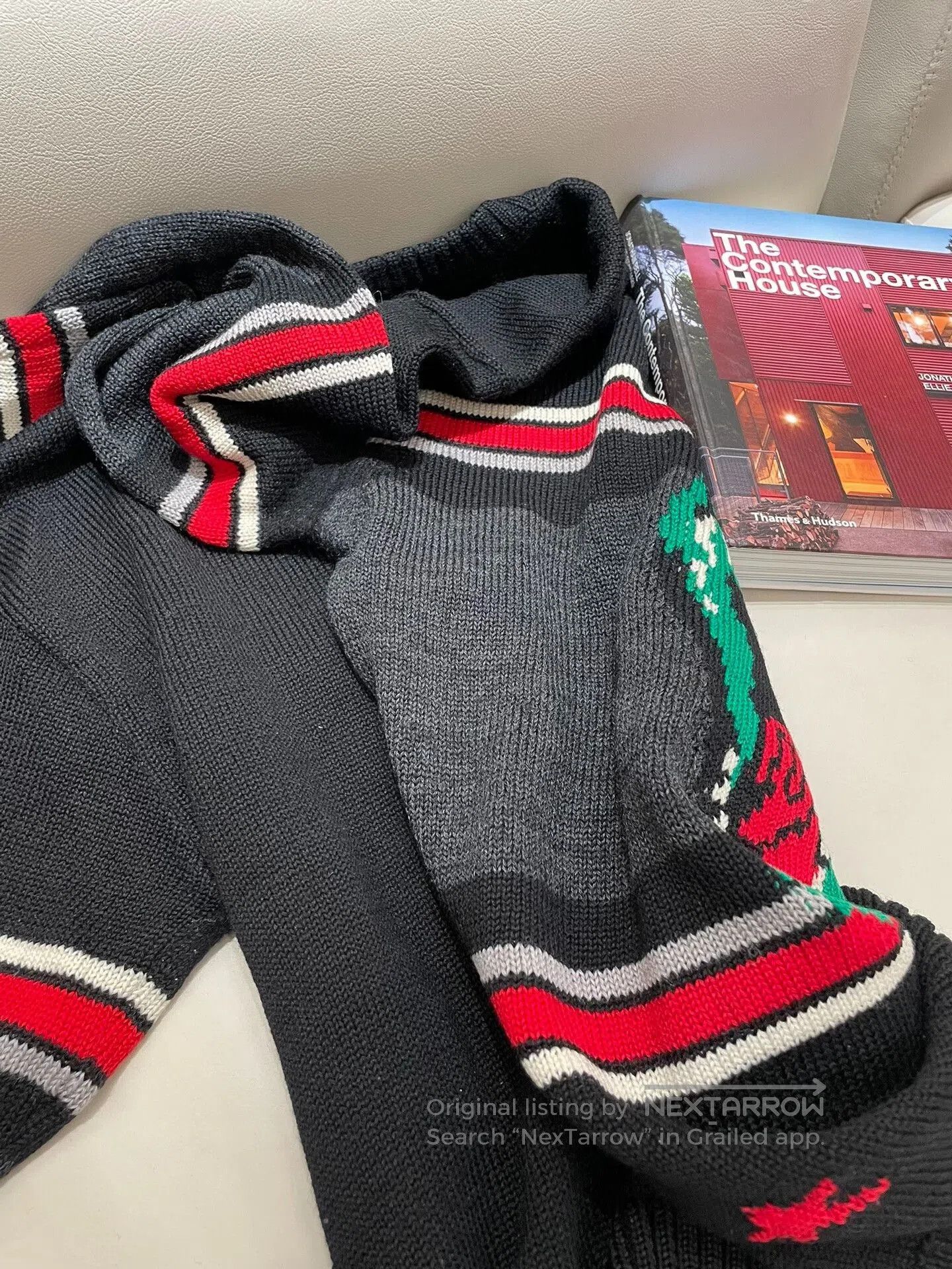 Yves Saint Laurent YSL Men's Black Knit Sweater. Size US M / EU 48-50 / 2 - 2 Thumbnail