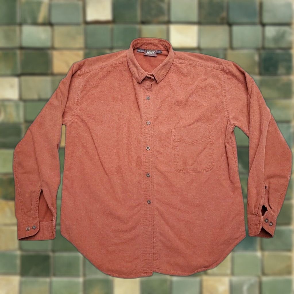 Vintage VTG Woolrich Shirt Women L Red Chamois Flannel Outdoor Retro Classic Made in USA Shirt L Red 90s Mens Size L / US 10 / IT 46 - 1 Thumbnail