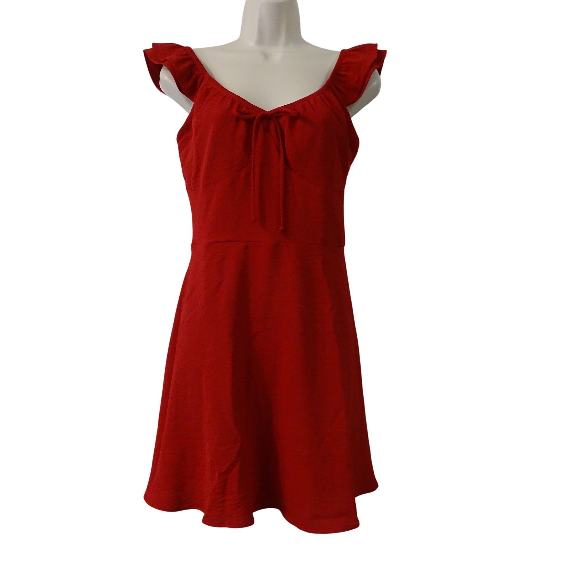 Other Nine Britton Holly Flutter Sleeve Dress Red Size XL Size XL / US 12-14 / IT 48-50 - 1 Thumbnail