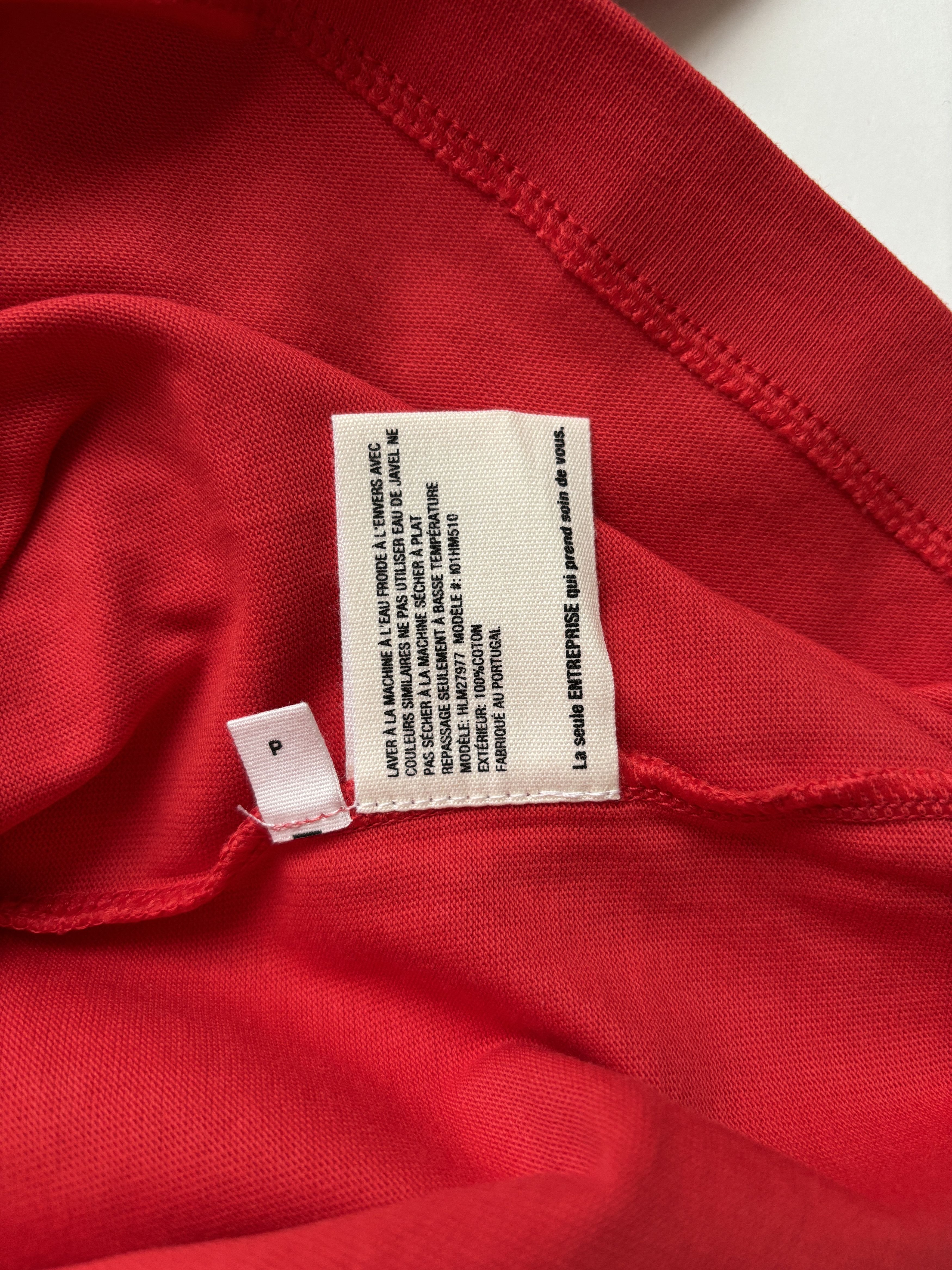 Helmut Lang ⚡️QUICK SALE⚡️Helmut Lang Oversized Red Crew Neck T-Shirt Size US S / EU 44-46 / 1 - 5 Thumbnail