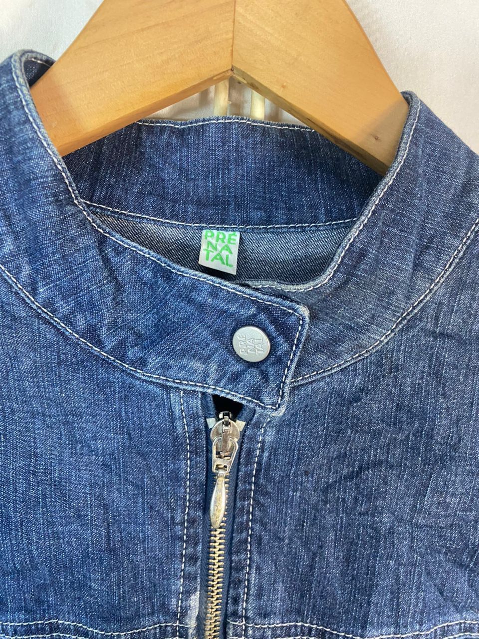 Other Pre natal distressed denim zipper jacket Size US M / EU 48-50 / 2 - 6 Thumbnail