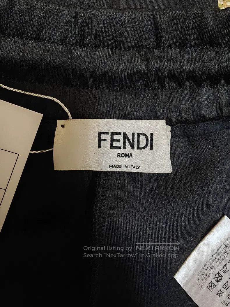 Fendi Fendi Side Double F Letter Logo Drawstring Sports Pants Size 26" / US 2 / IT 38 - 4 Thumbnail