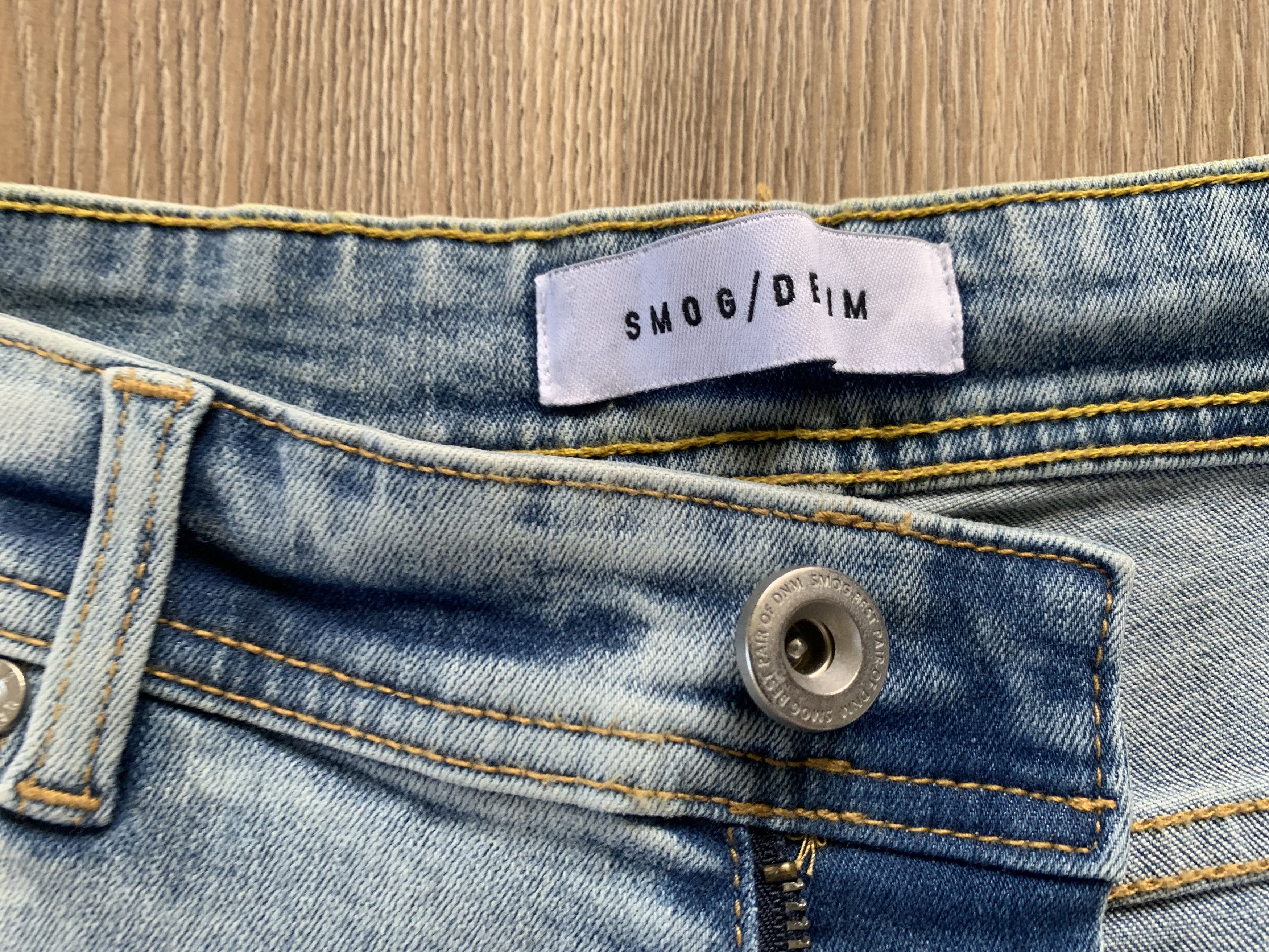 Other Mens New Smog Light Blue Distressed Denim Shorts Size US 34 / EU 50 - 6 Thumbnail