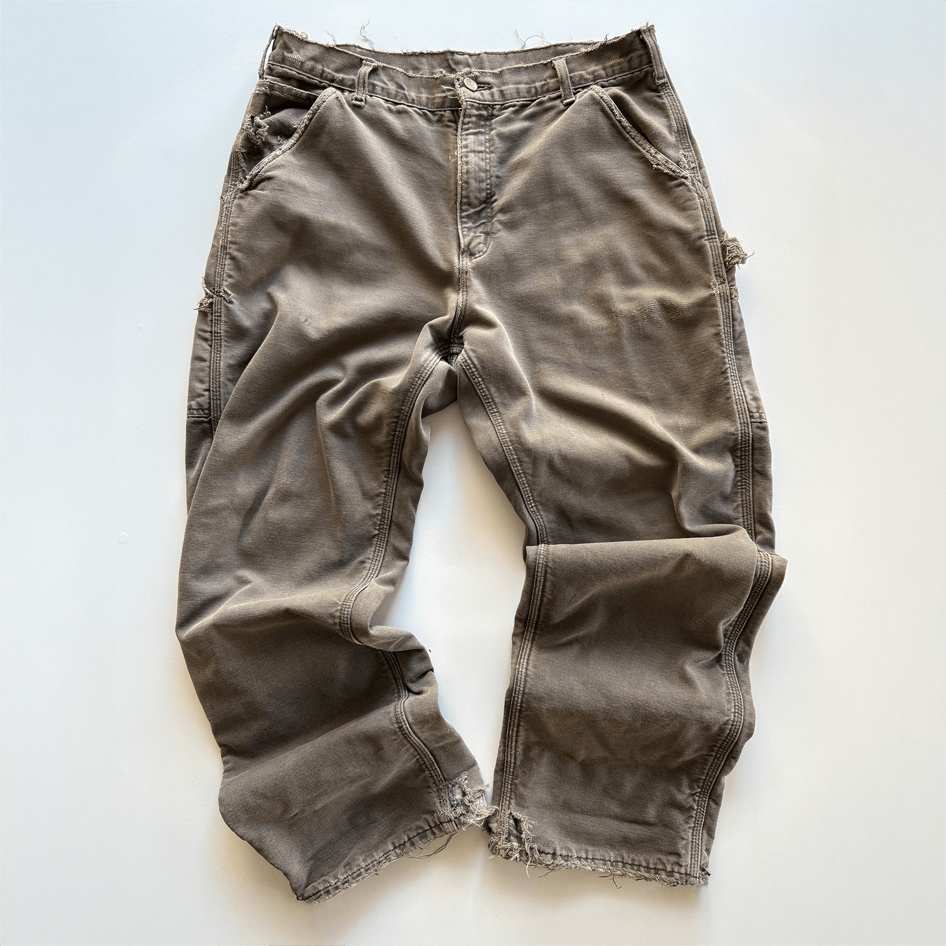 Carhartt 1990s Carhartt Distressed Blanket Lined Cargo Pants Size US 34 / EU 50 - 2 Thumbnail