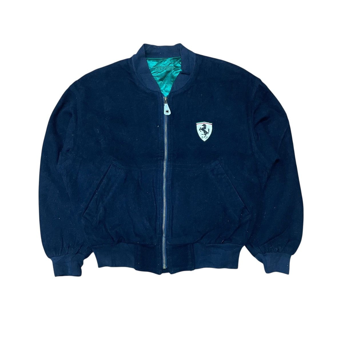 Ferrari Vintage Ferrari Wool Bomber Jacket Size US M / EU 48-50 / 2 - 1 Thumbnail