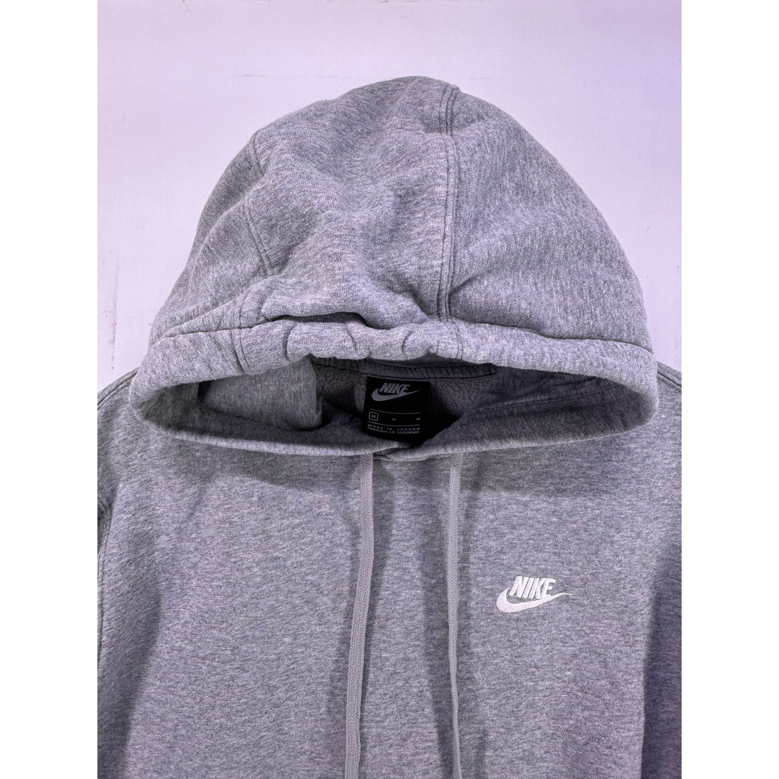 & Other Stories Vintage Nike Light Gray Hoodie White Logo Size Medium Size US M / EU 48-50 / 2 - 7 Thumbnail