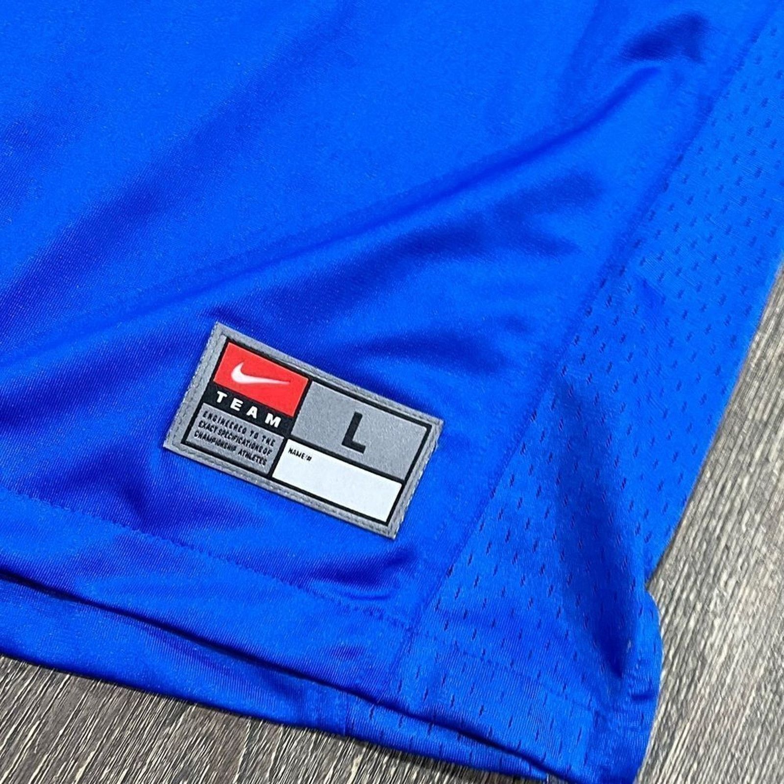 Nike NWOT Nike Team Jersey Short Sleeve V-Neck Blue Large Size US L / EU 52-54 / 3 - 2 Thumbnail