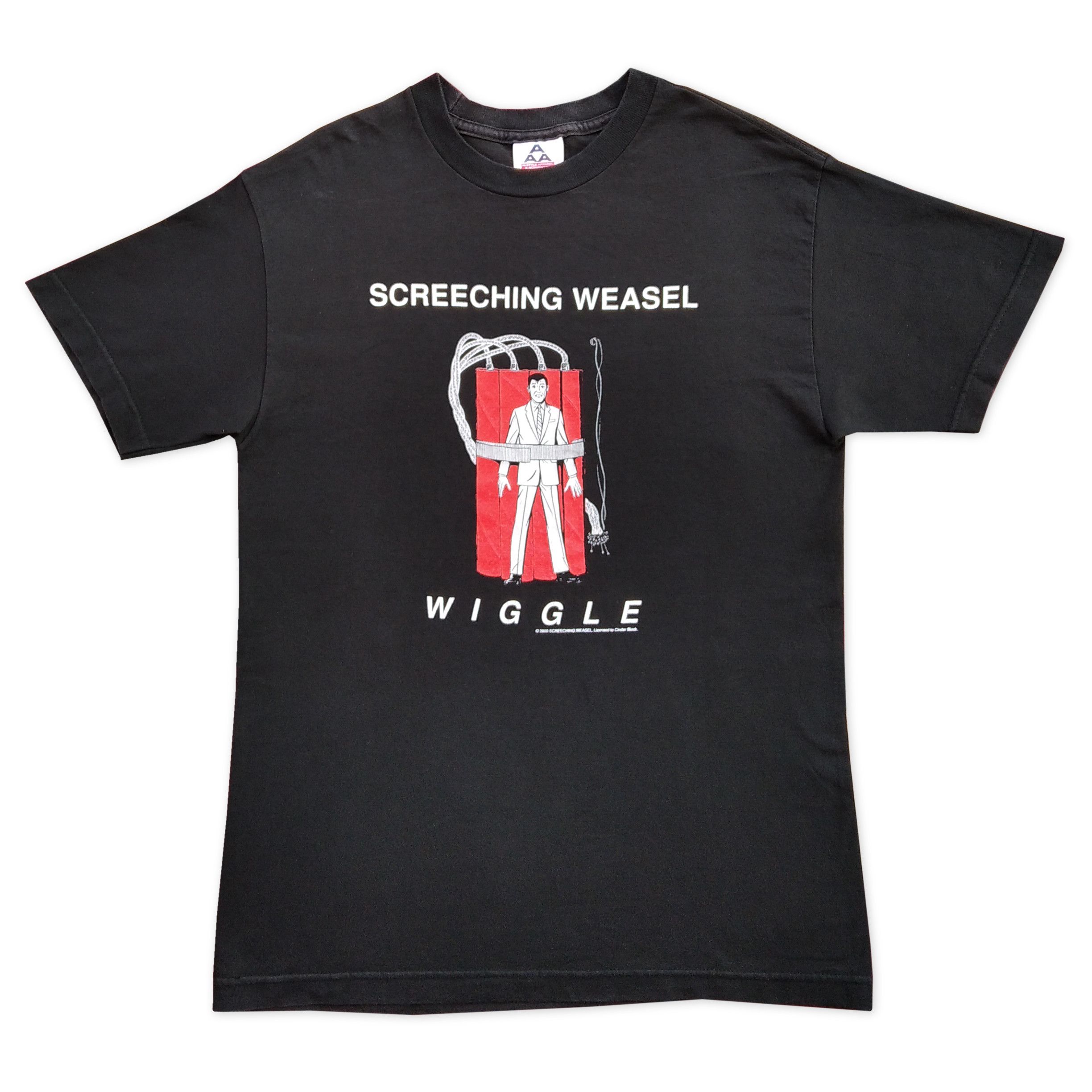 Band Tees Vintage Early 00's SCREECHING WEASEL "Wiggle" T-Shirt Size US M / EU 48-50 / 2 - 1 Thumbnail